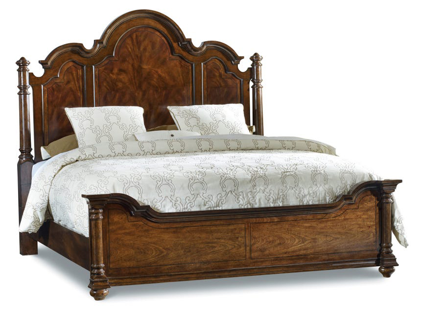 Leesburg Mahogany Veneer Poster Bedroom Set