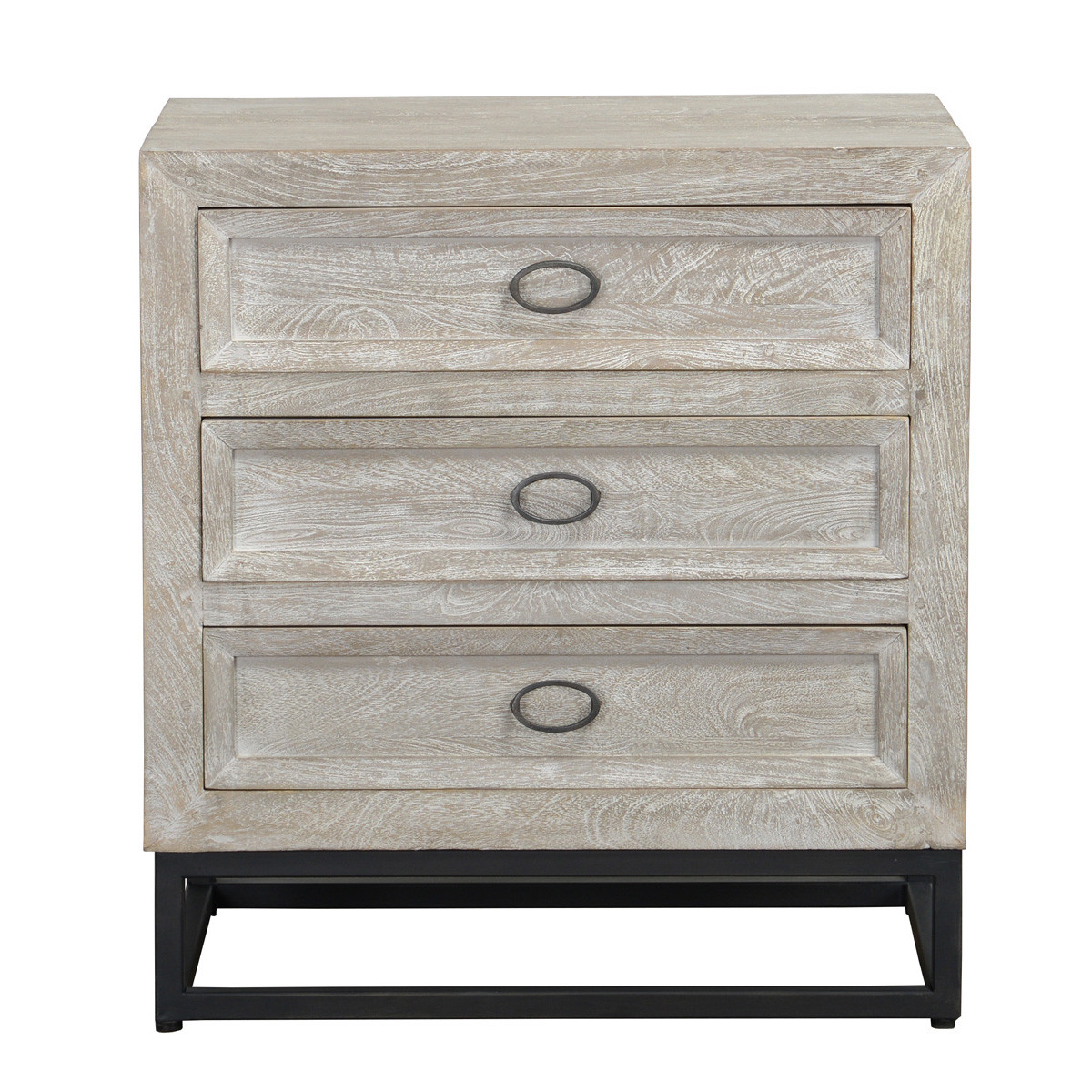 Artemis Wood 3-Drawer Nightstand