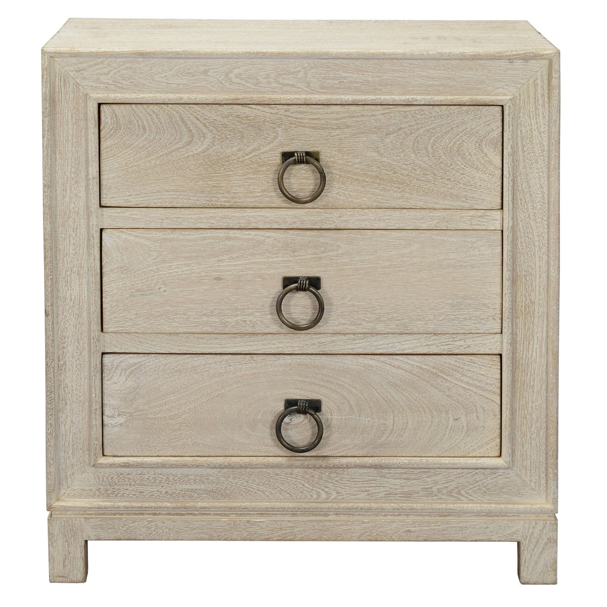 Capetown Wood 3-Drawer Nightstand