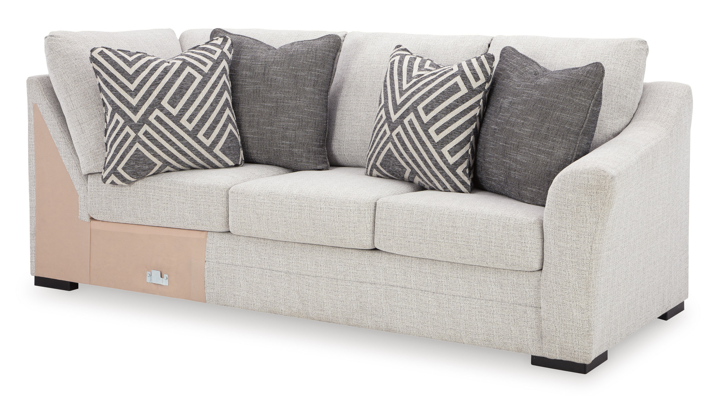 Koralynn Fabric 3-Piece U-Shaped Sectional Sofa w/Left Chaise