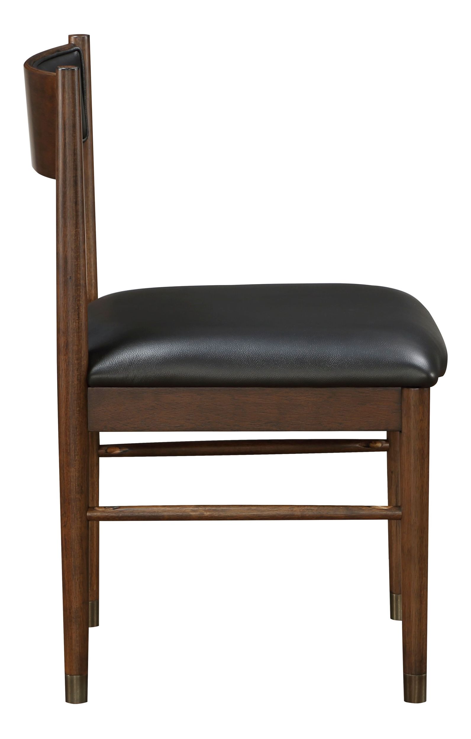 Clive Leather/Wood Side Chair