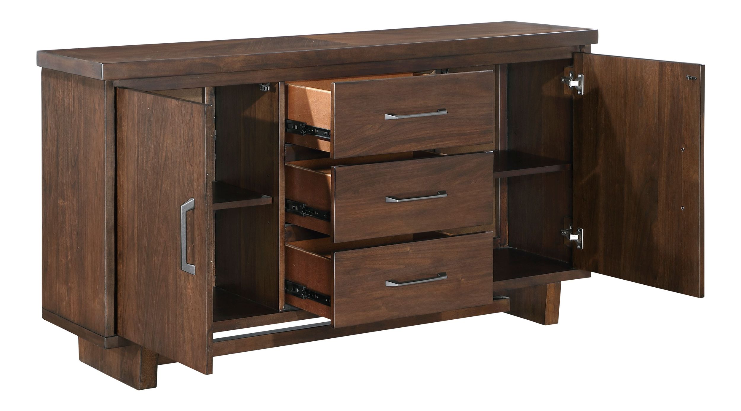 Franco Wood Server with 2 Doors & 3 Drawers