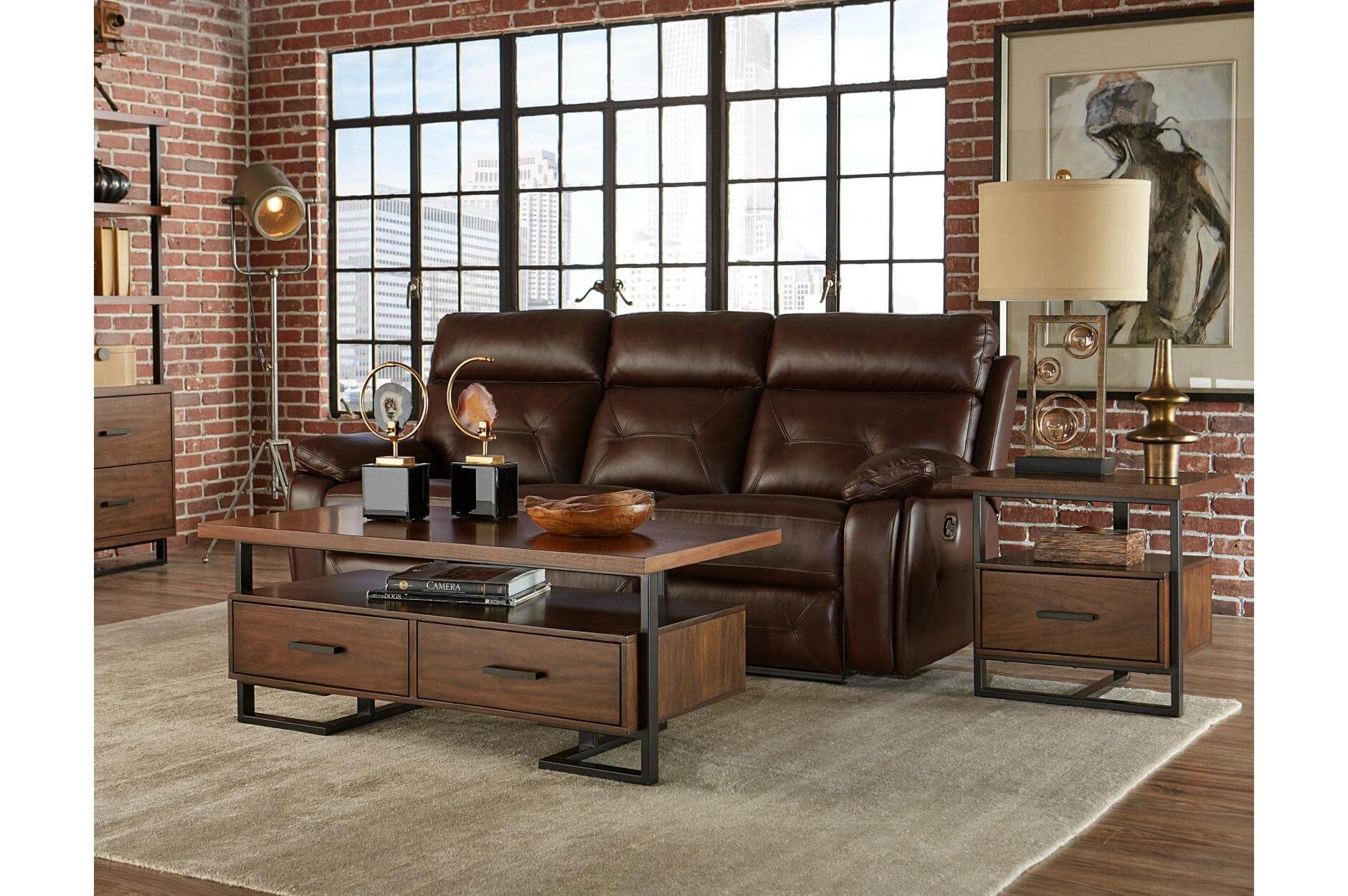 Arlo Wood Veneer Occasional Table Set