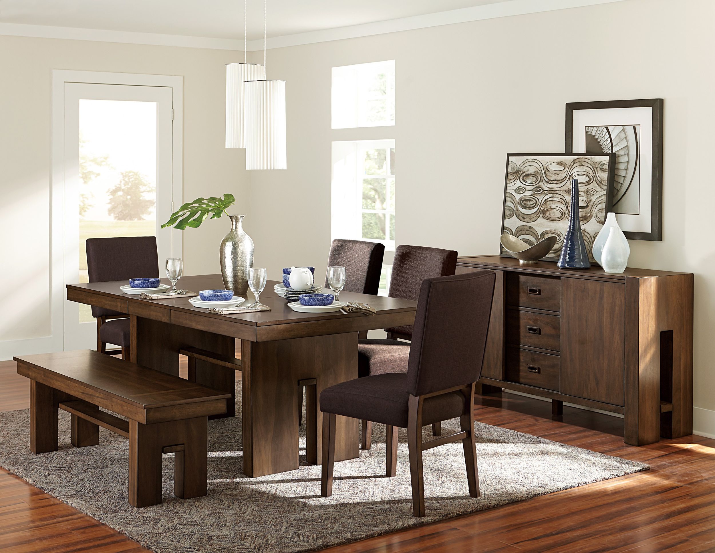 Sedley Rectangular Extendable Wood Dining Table