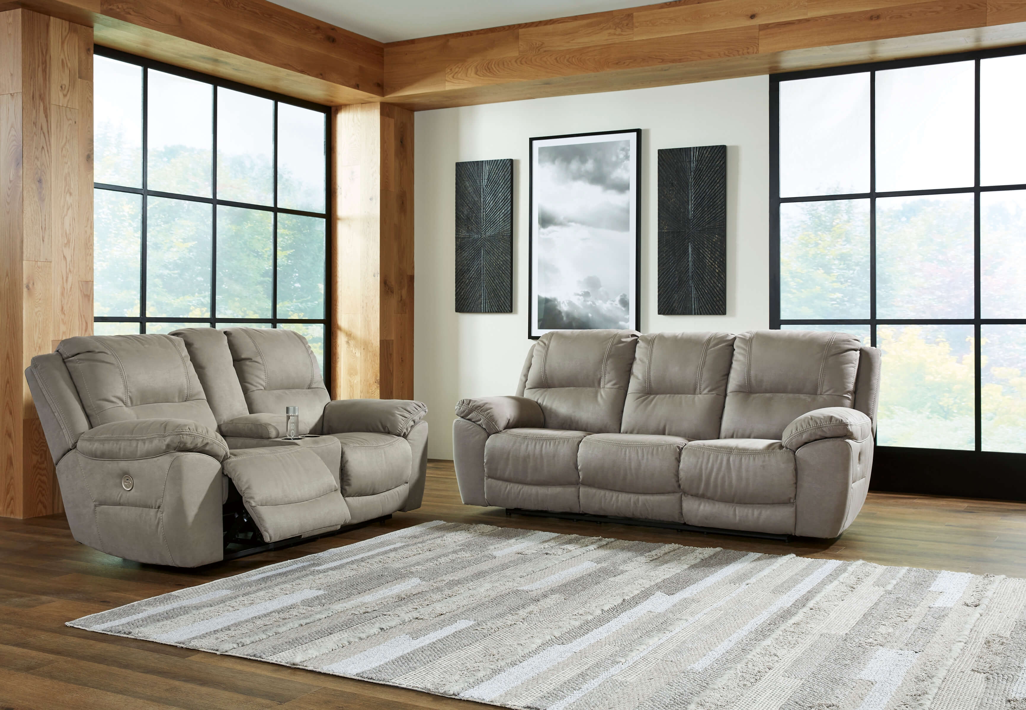 Next-Gen Gaucho Polyester Power Reclining Living Room Set