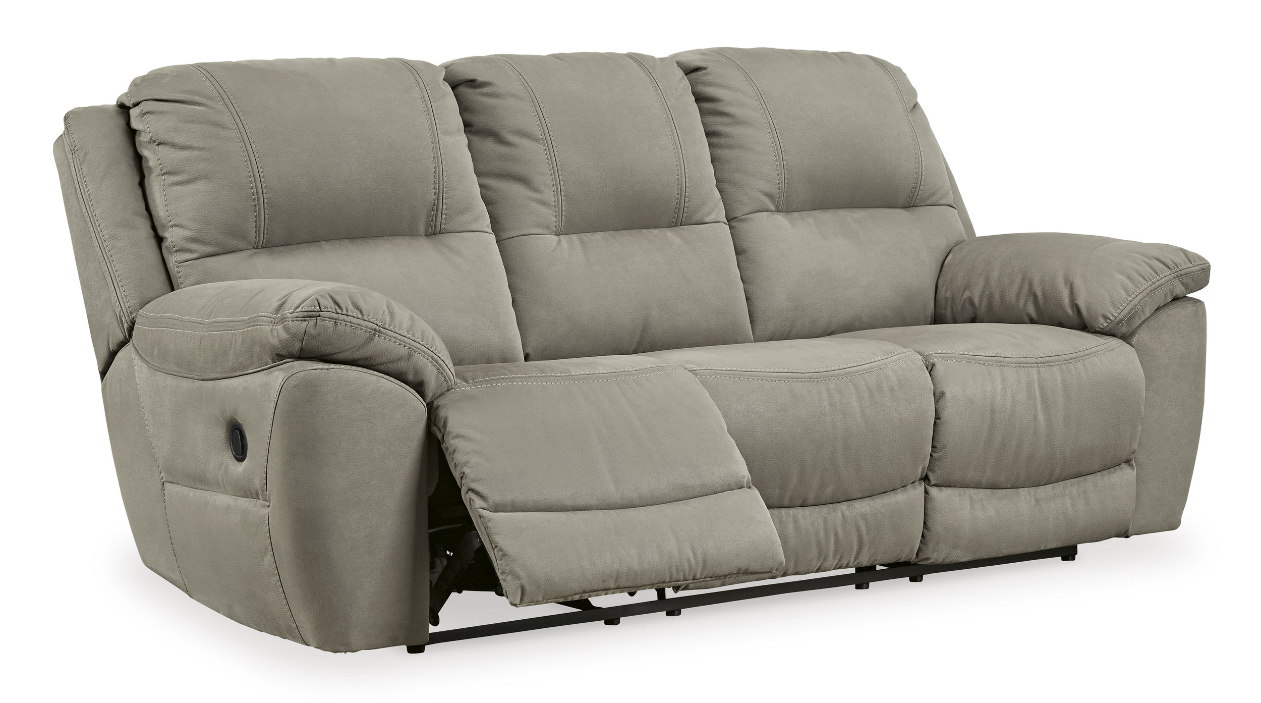 Next-Gen Gaucho Faux Nubuck Leather Reclining Living Room Set