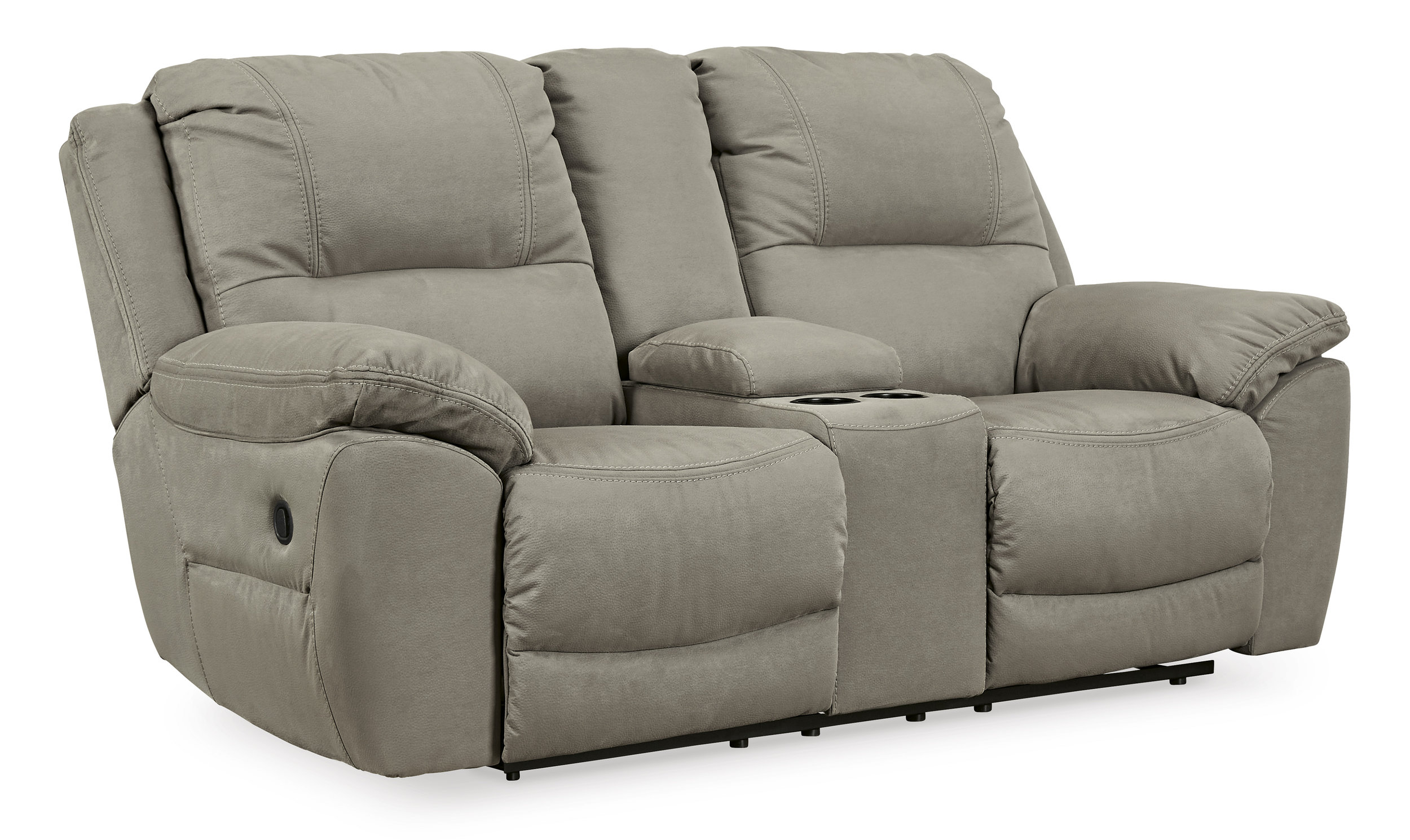 Next-Gen Gaucho Faux Nubuck Leather Reclining Living Room Set