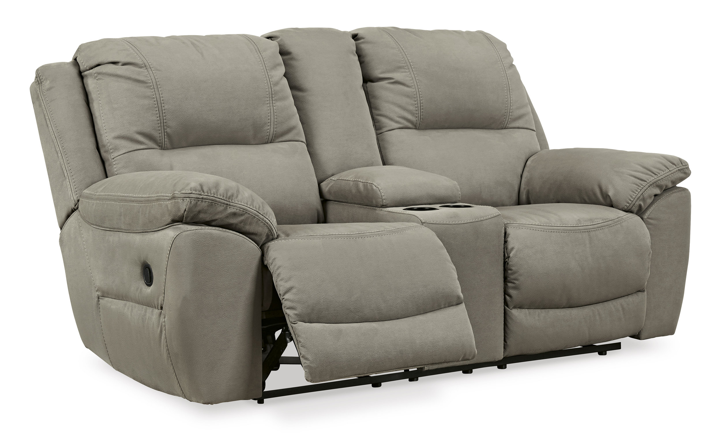 Next-Gen Gaucho Faux Nubuck Leather Reclining Living Room Set