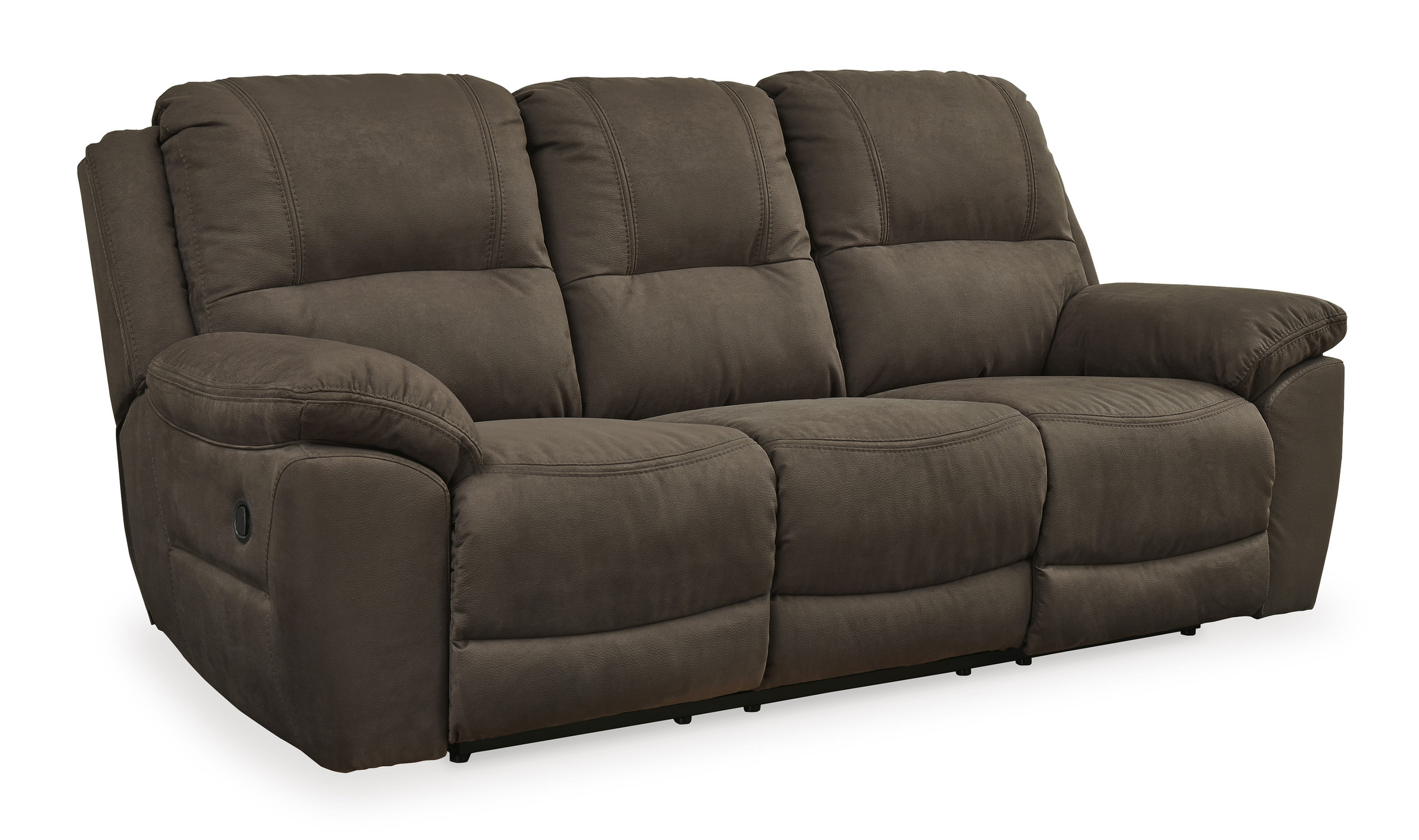 Next-Gen Gaucho Faux Nubuck Leather Reclining Living Room Set