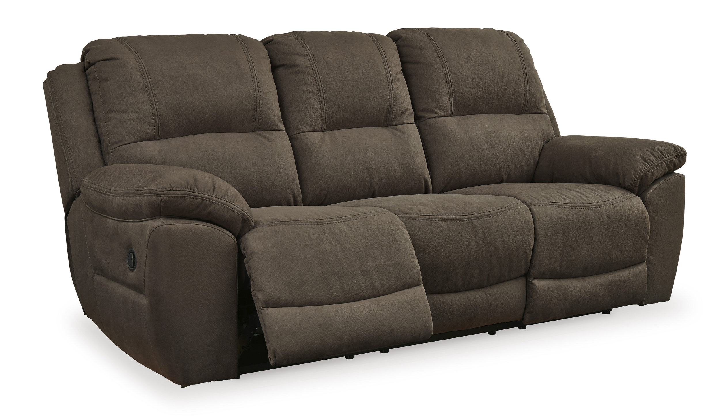 Next-Gen Gaucho Faux Nubuck Leather Reclining Living Room Set
