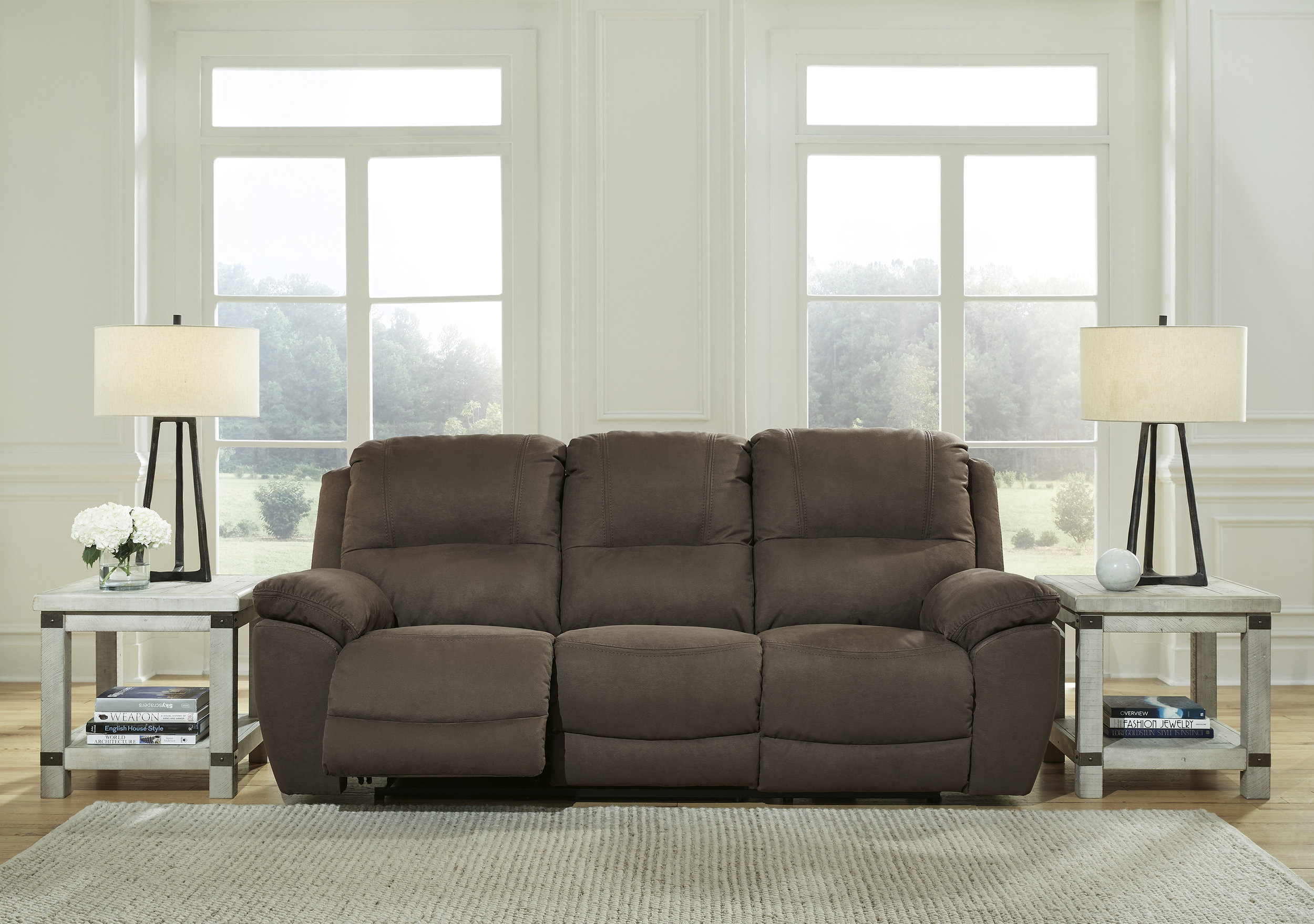 Next-Gen Gaucho Faux Nubuck Leather Reclining Sofa