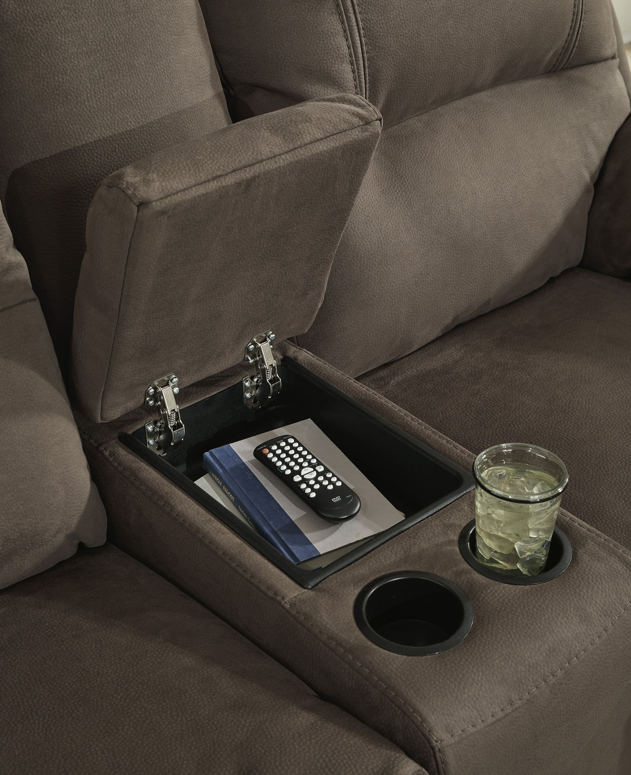 Next-Gen Gaucho Faux Nubuck Leather Reclining Living Room Set