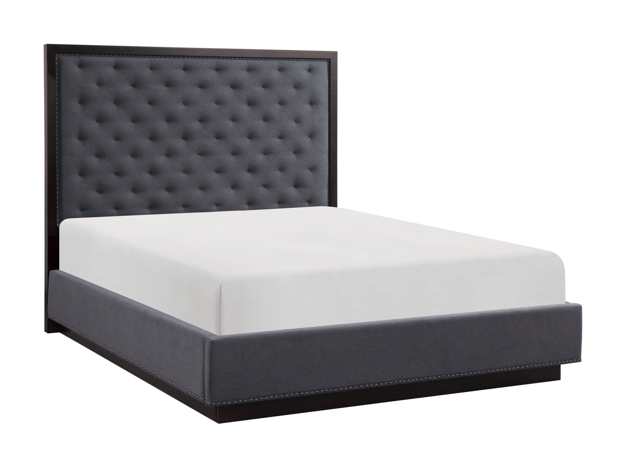 Larchmont Fabric/Wood/Wood Veneer Tufted Bedroom Set