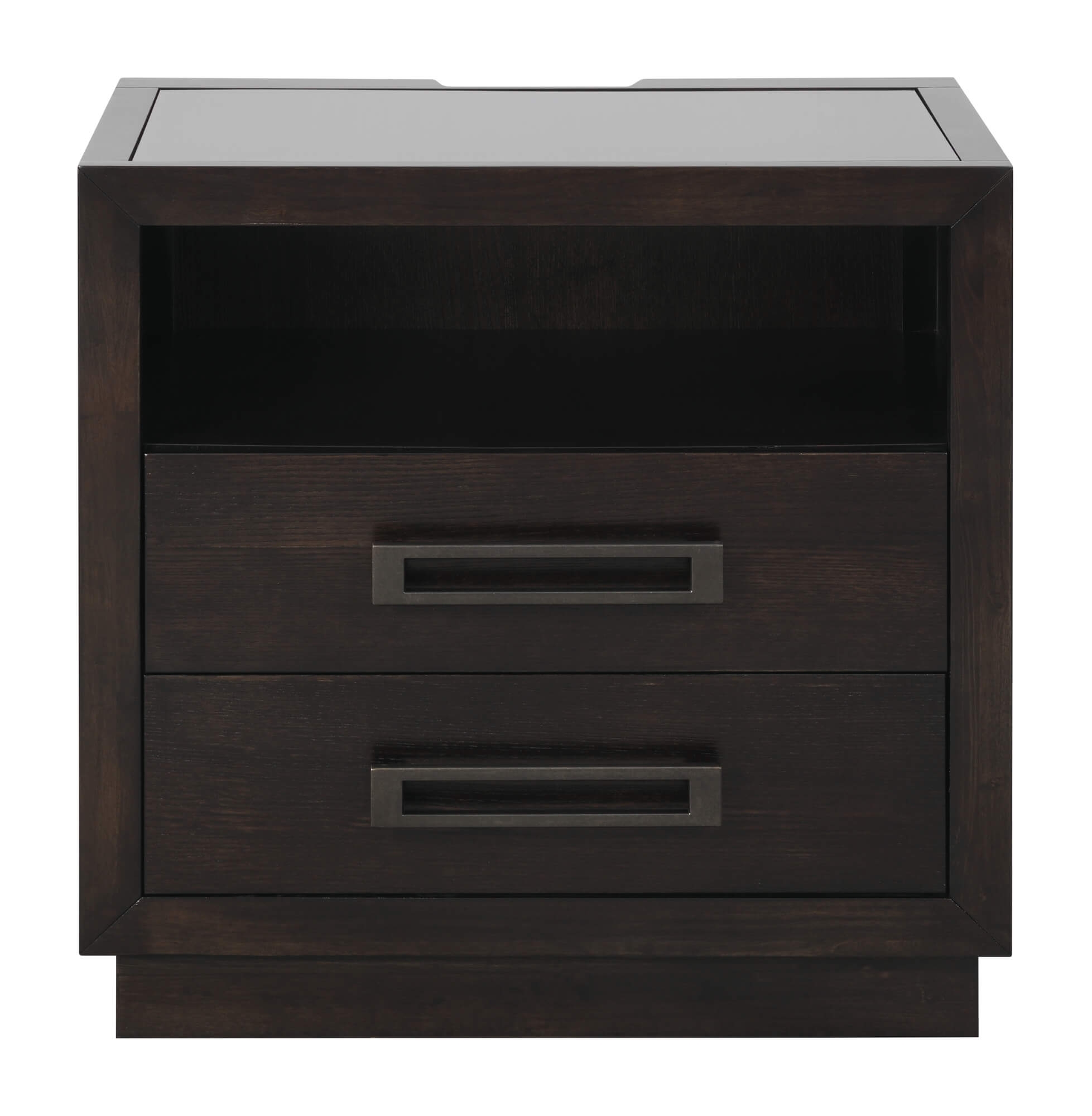 Larchmont Wood/Wood Veneer Nightstand w/ LED Lighting