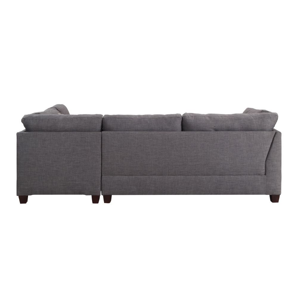Laurissa Fabric Sectional Sofa w/Right Chaise & Ottoman