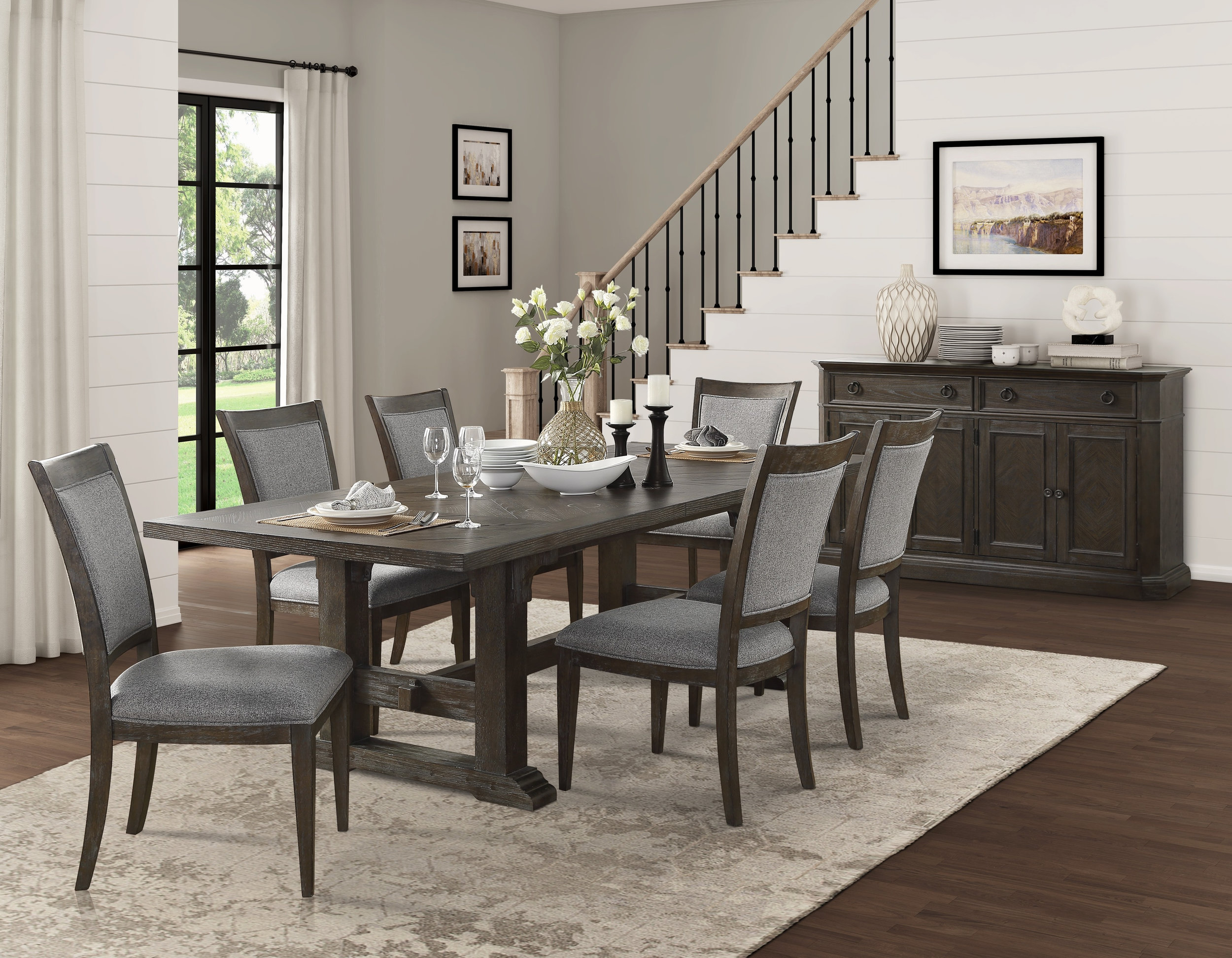Sarasota Rectangular Extendable Wood Dining Table
