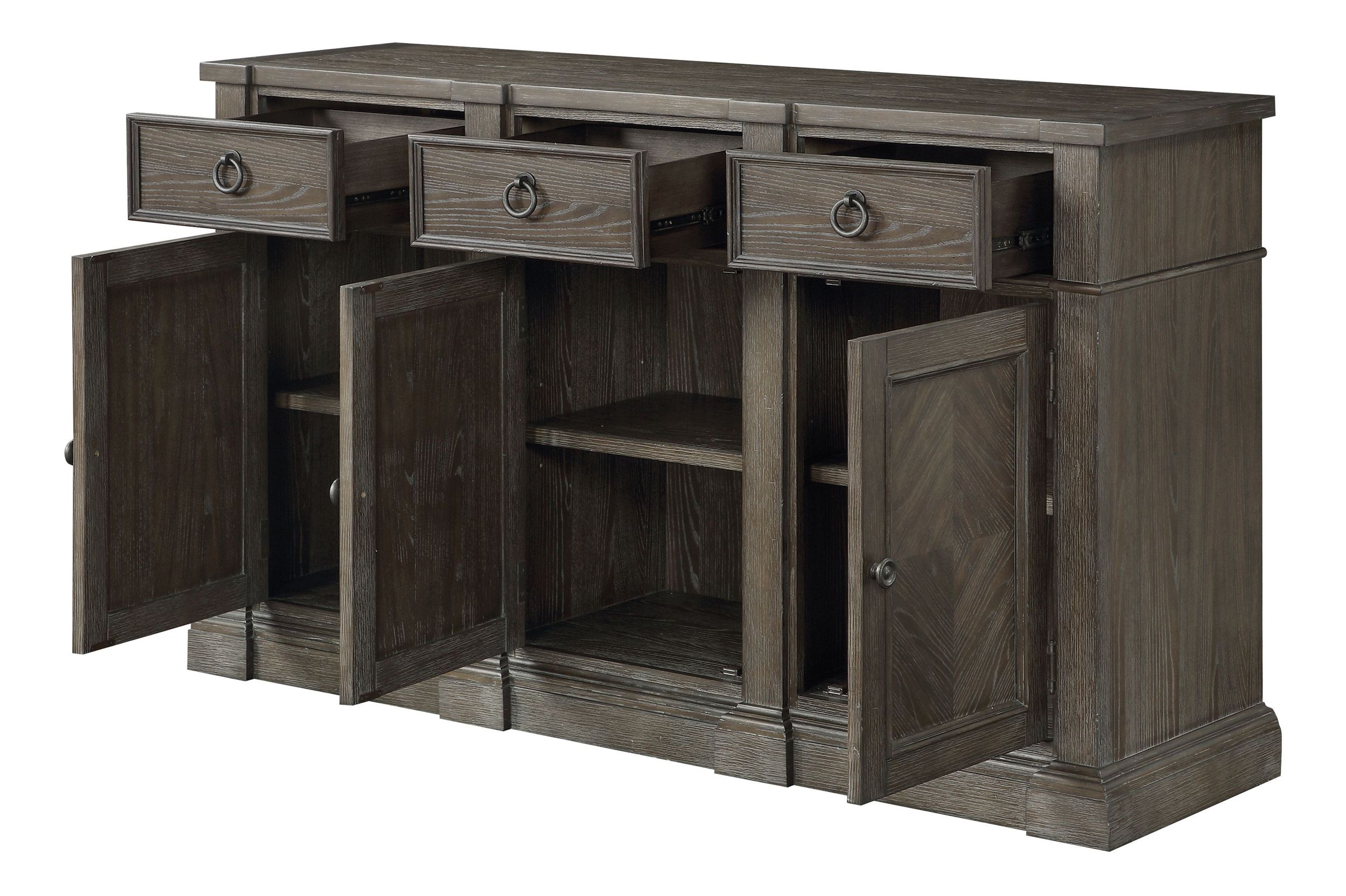 Sarasota Wood Server with 3 Drawers & 3 Doors