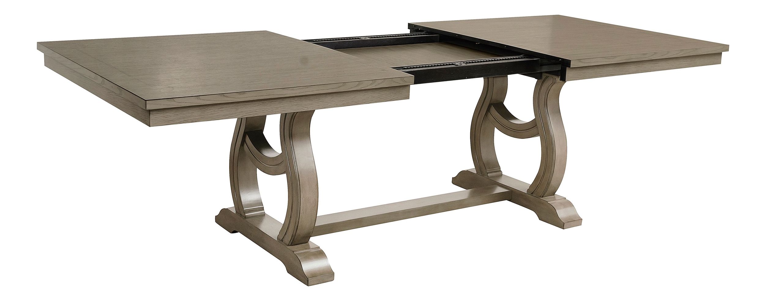 Vermillion Rectangular Extendable Wood Dining Table