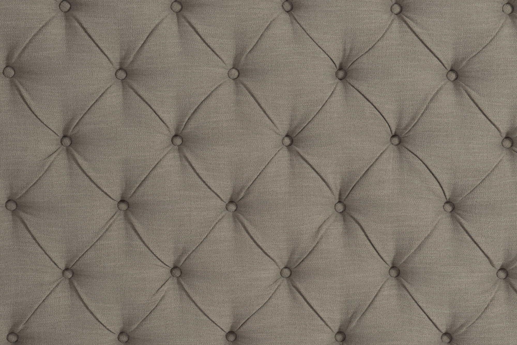 Vermillion Fabric Button-Tufted Bed, King Size