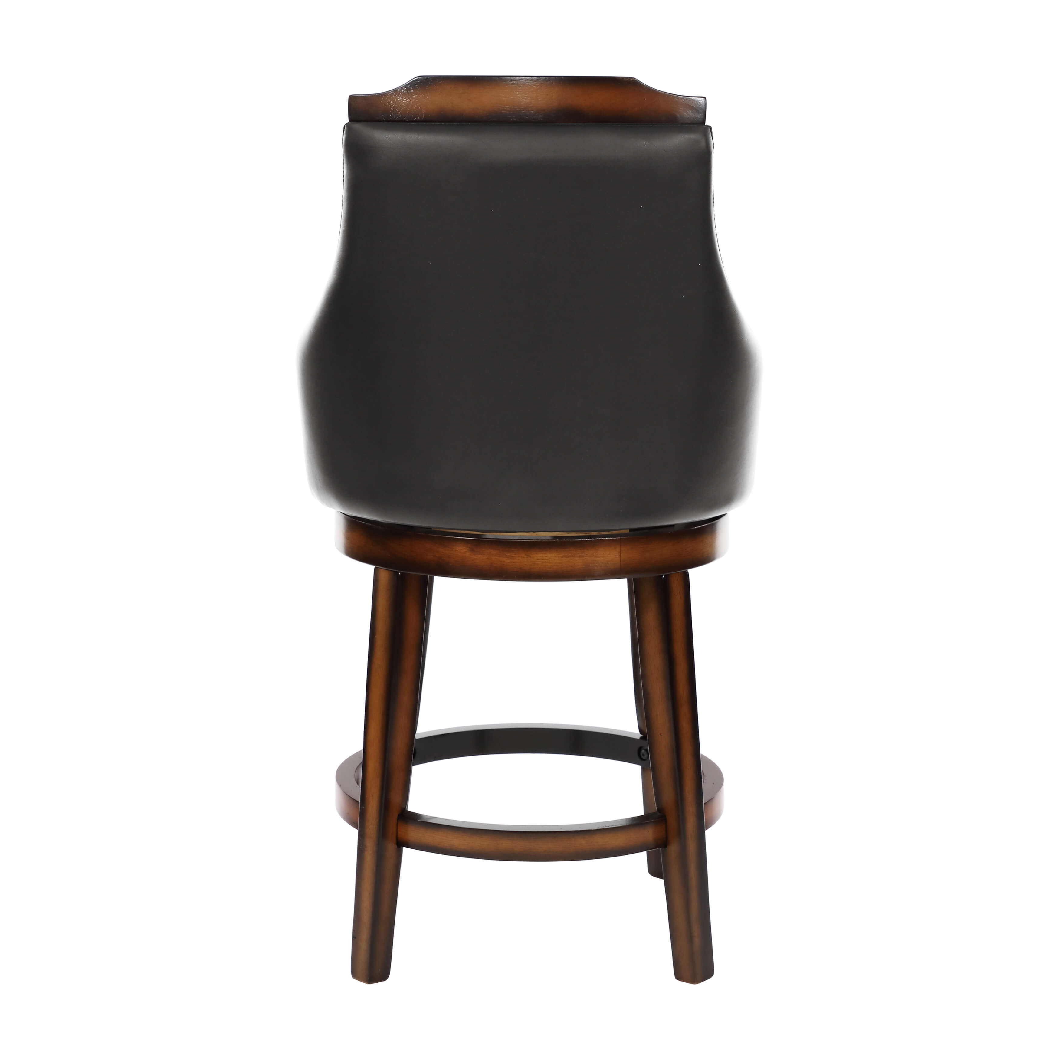 Bayshore Transitional Vinyl/Wood Counter Dining Chair