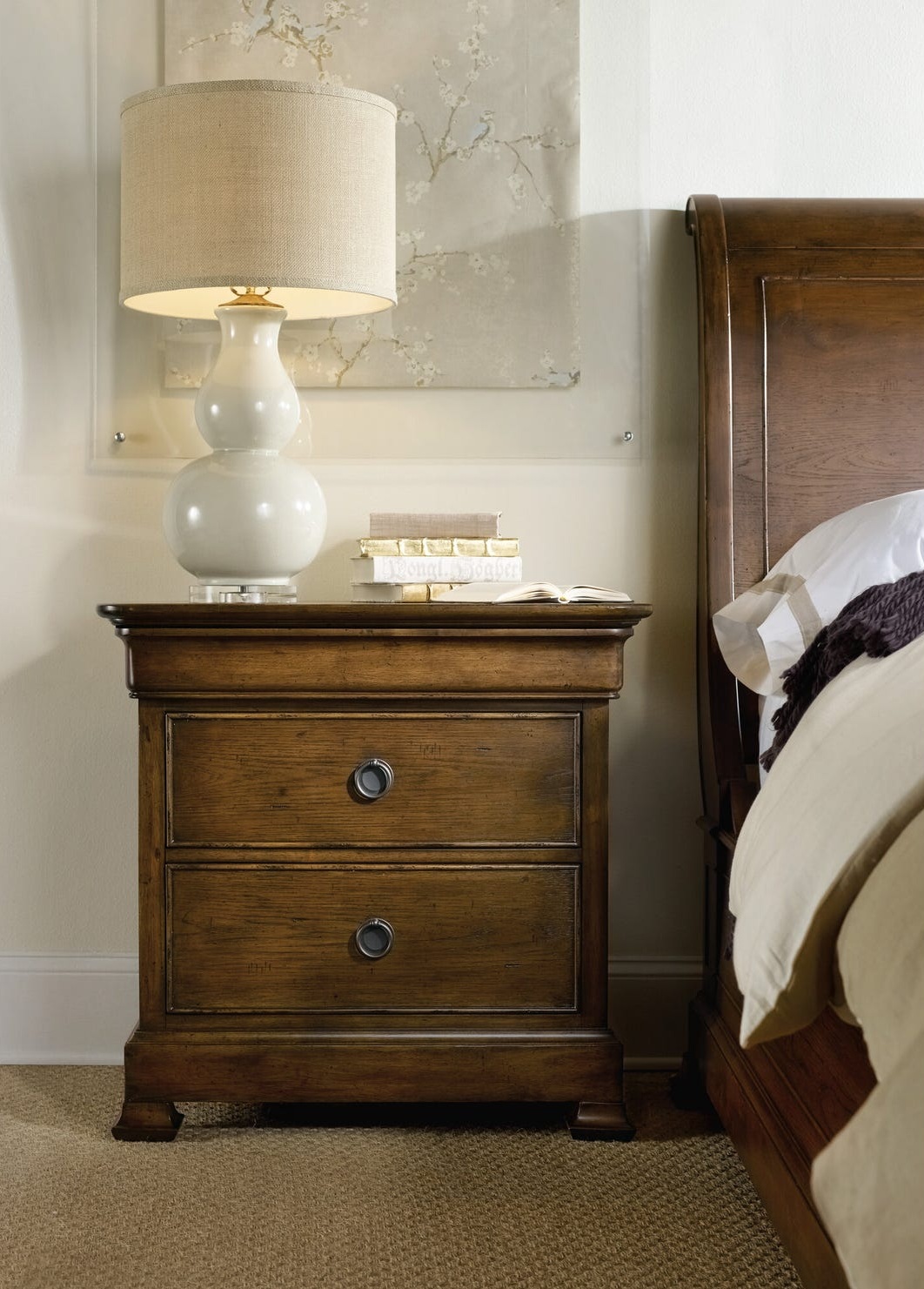 Archivist Veneer 3-Drawer Nightstand