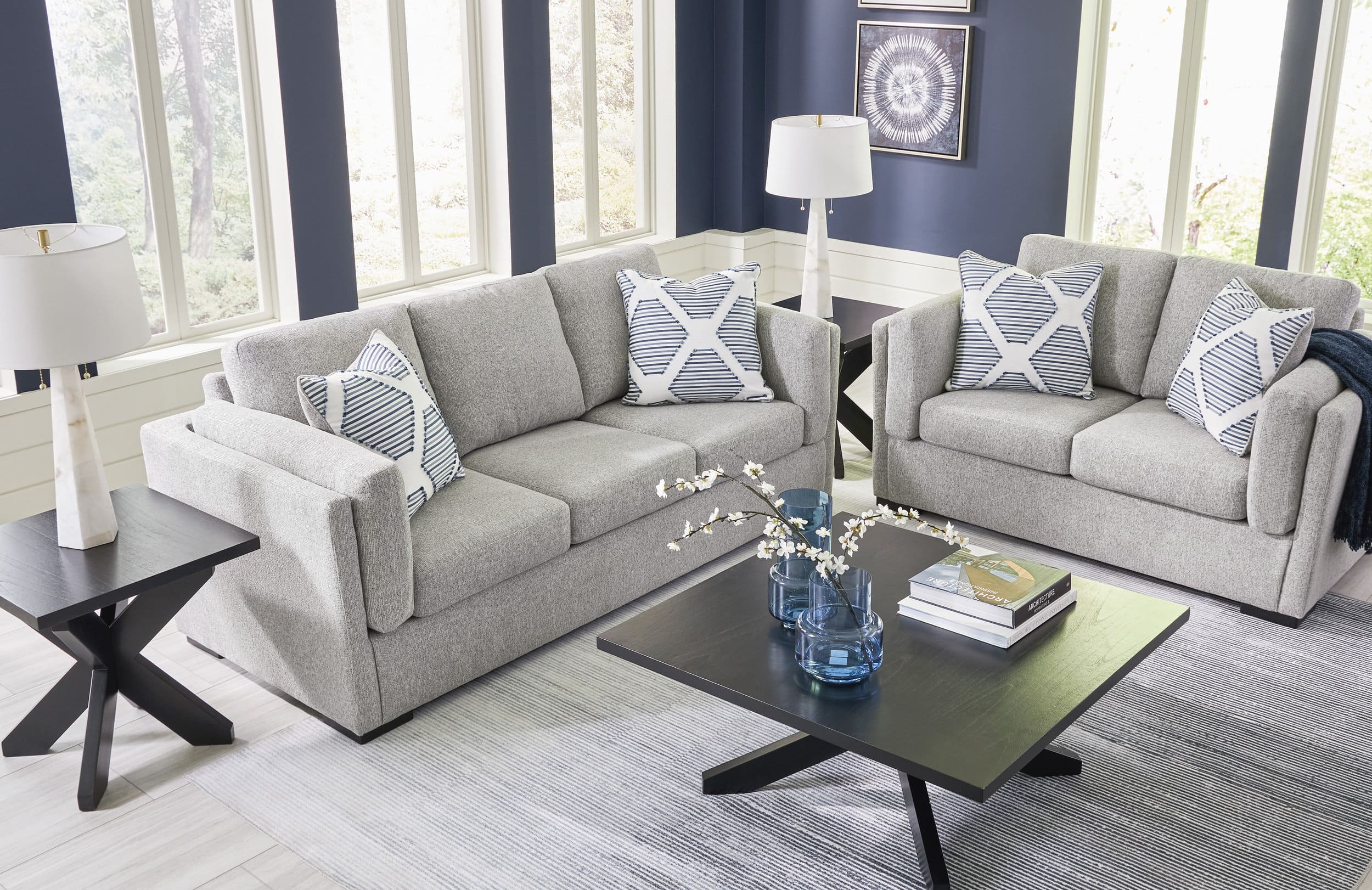 Evansley Sofa, Loveseat, Oversized Chair 