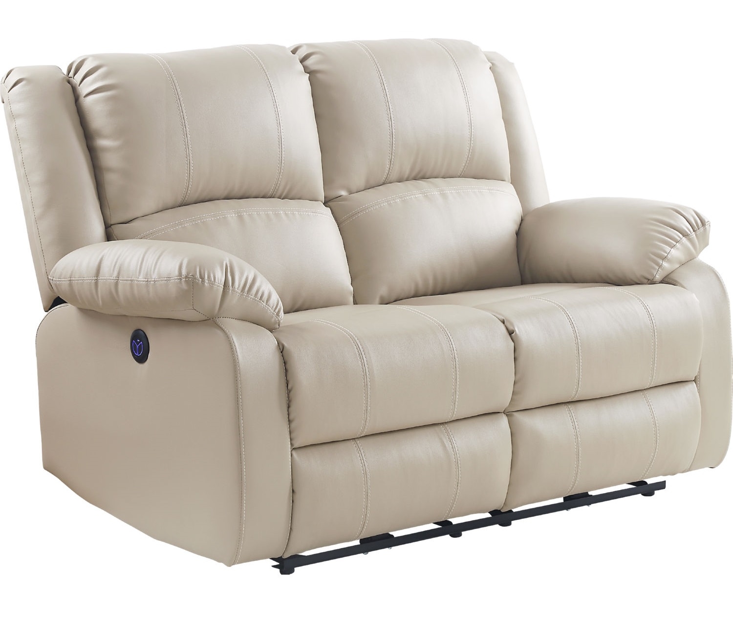 Zuriel Power Motion Leatherette Loveseat