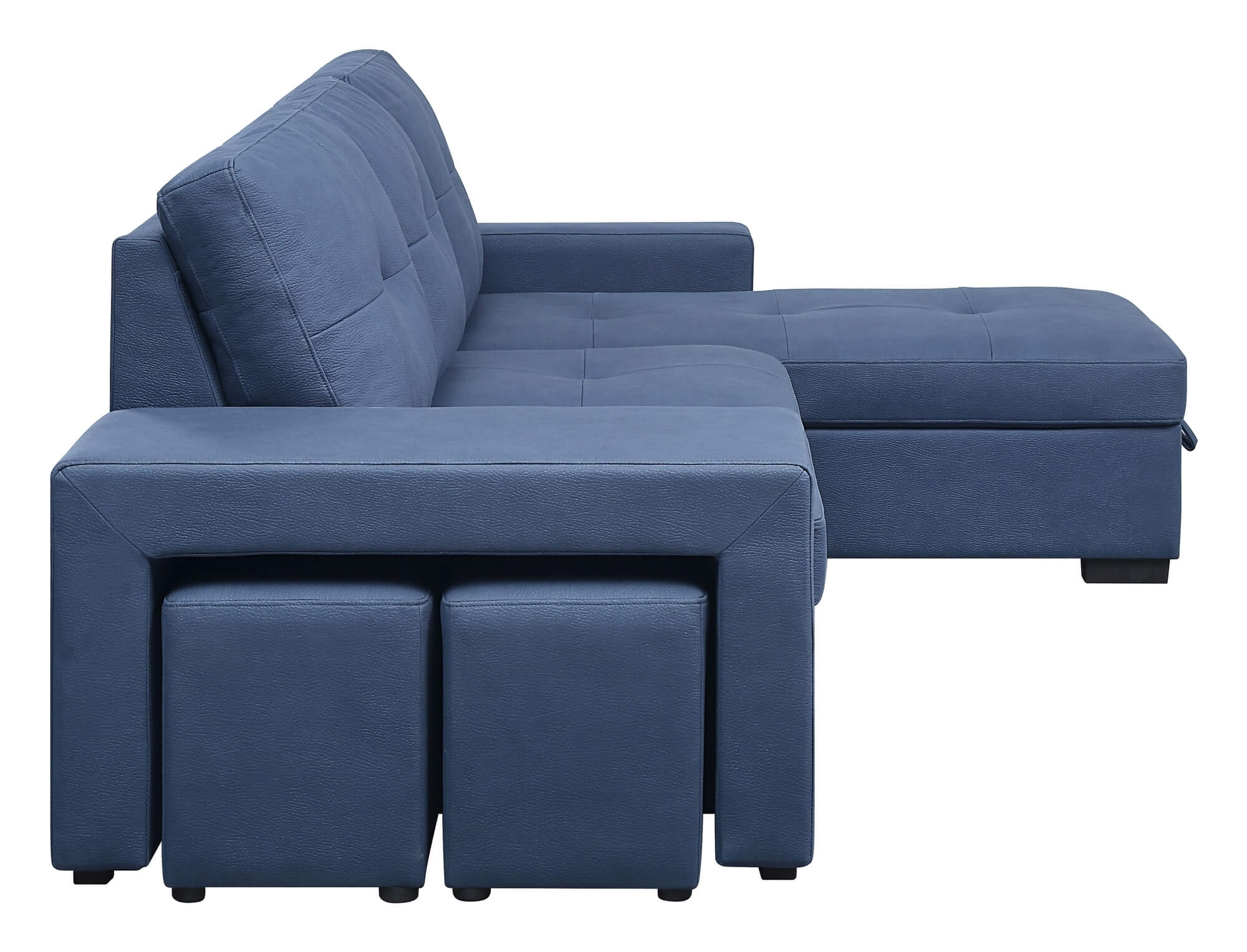 Strophios Fabric L-Shaped Reversible Sleeper Sectional Sofa