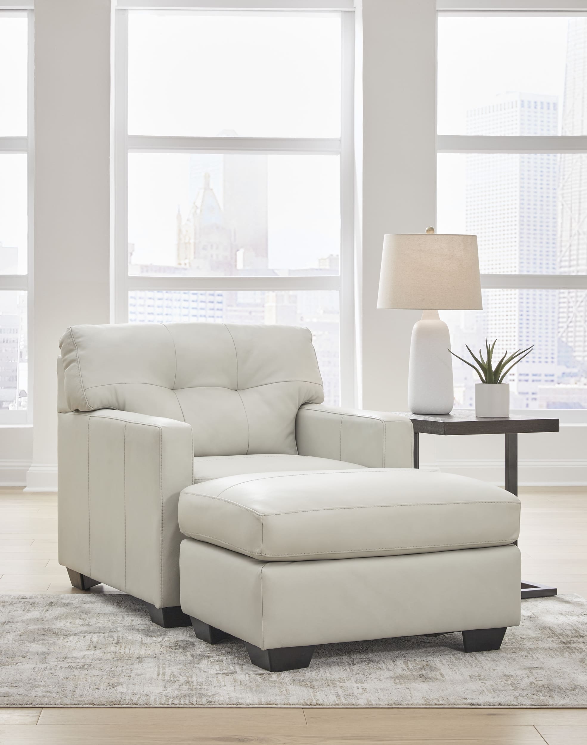 Belziani Leather Living Room Set