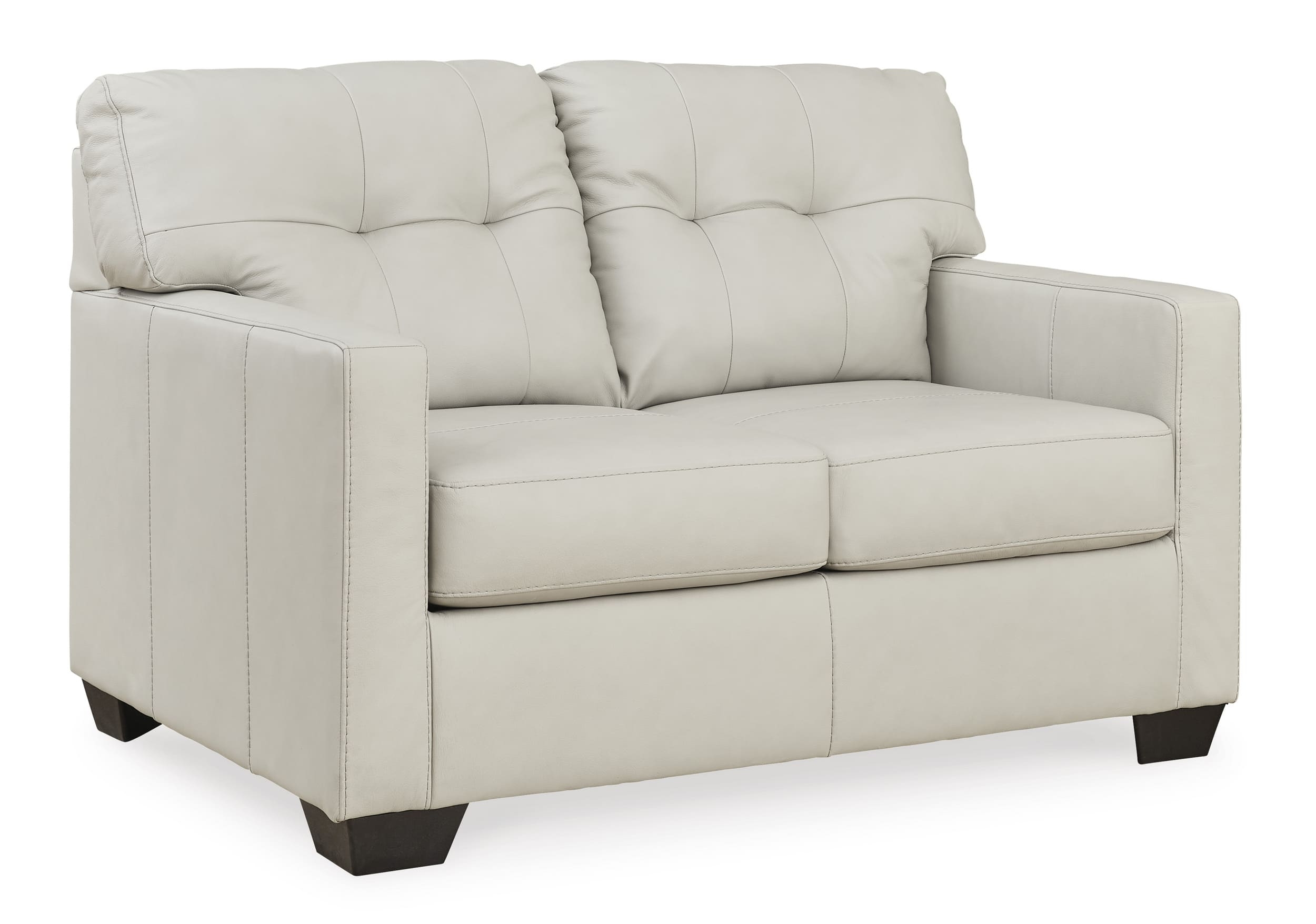 Belziani Leather Loveseat