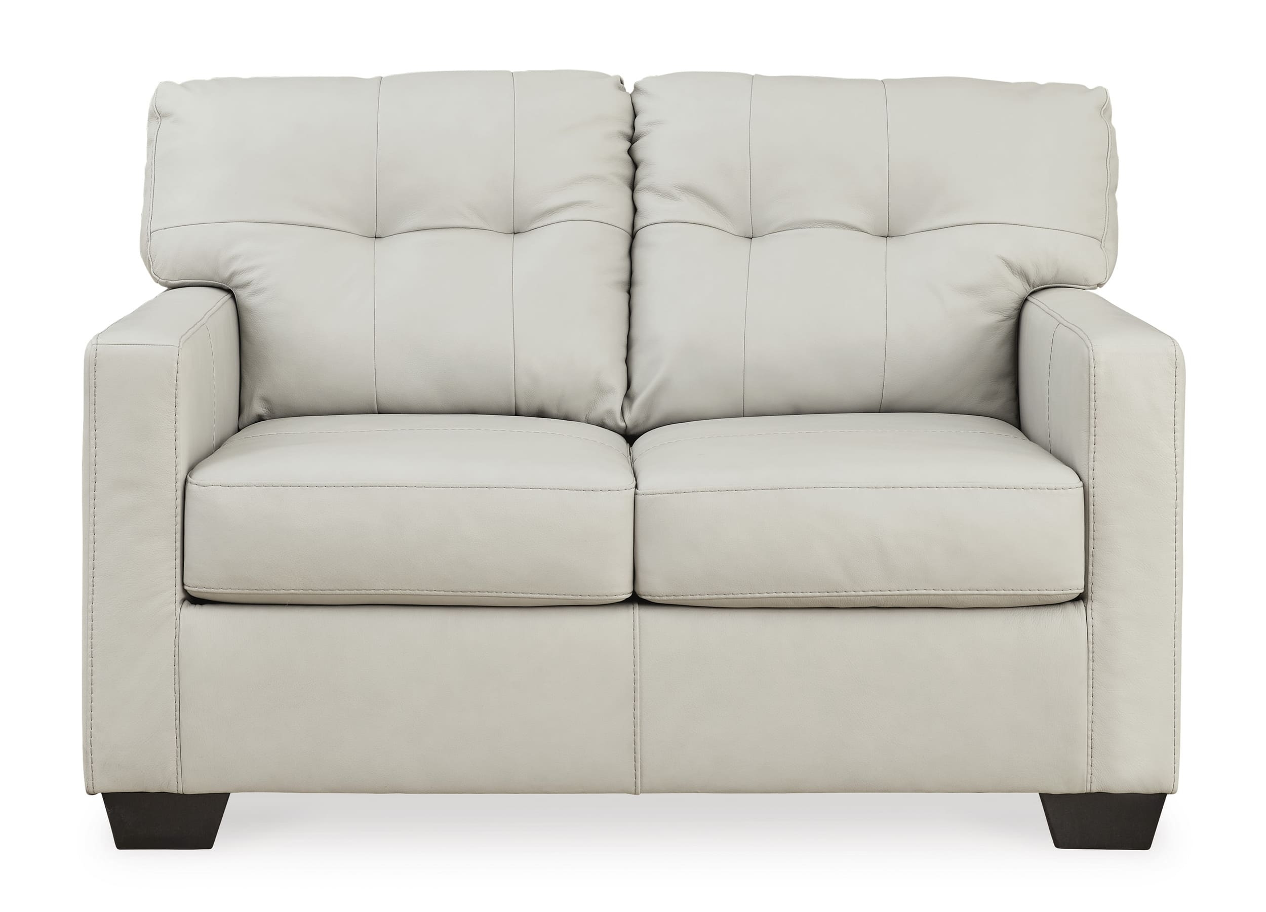 Belziani Leather Loveseat
