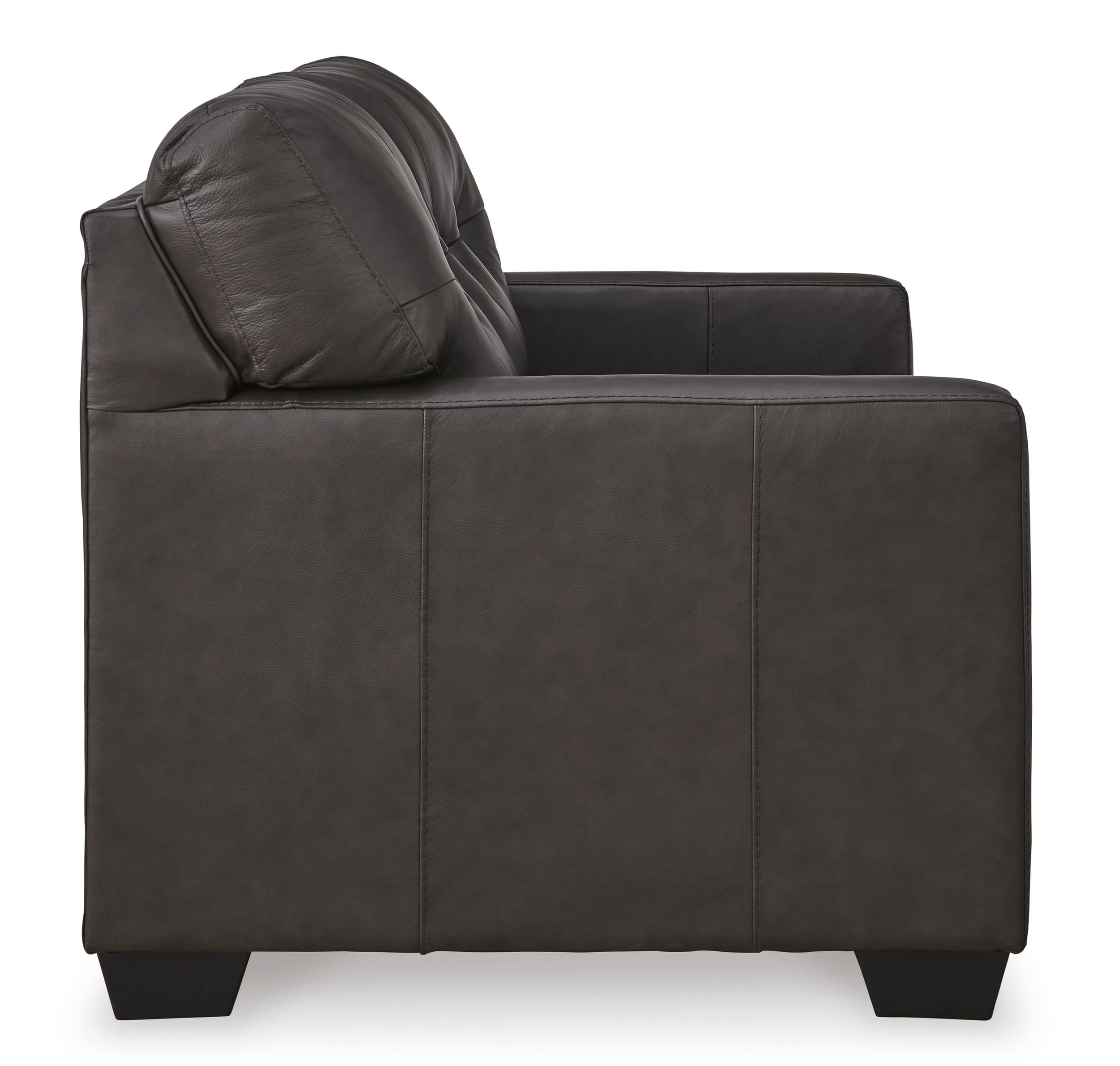 Belziani Leather Loveseat