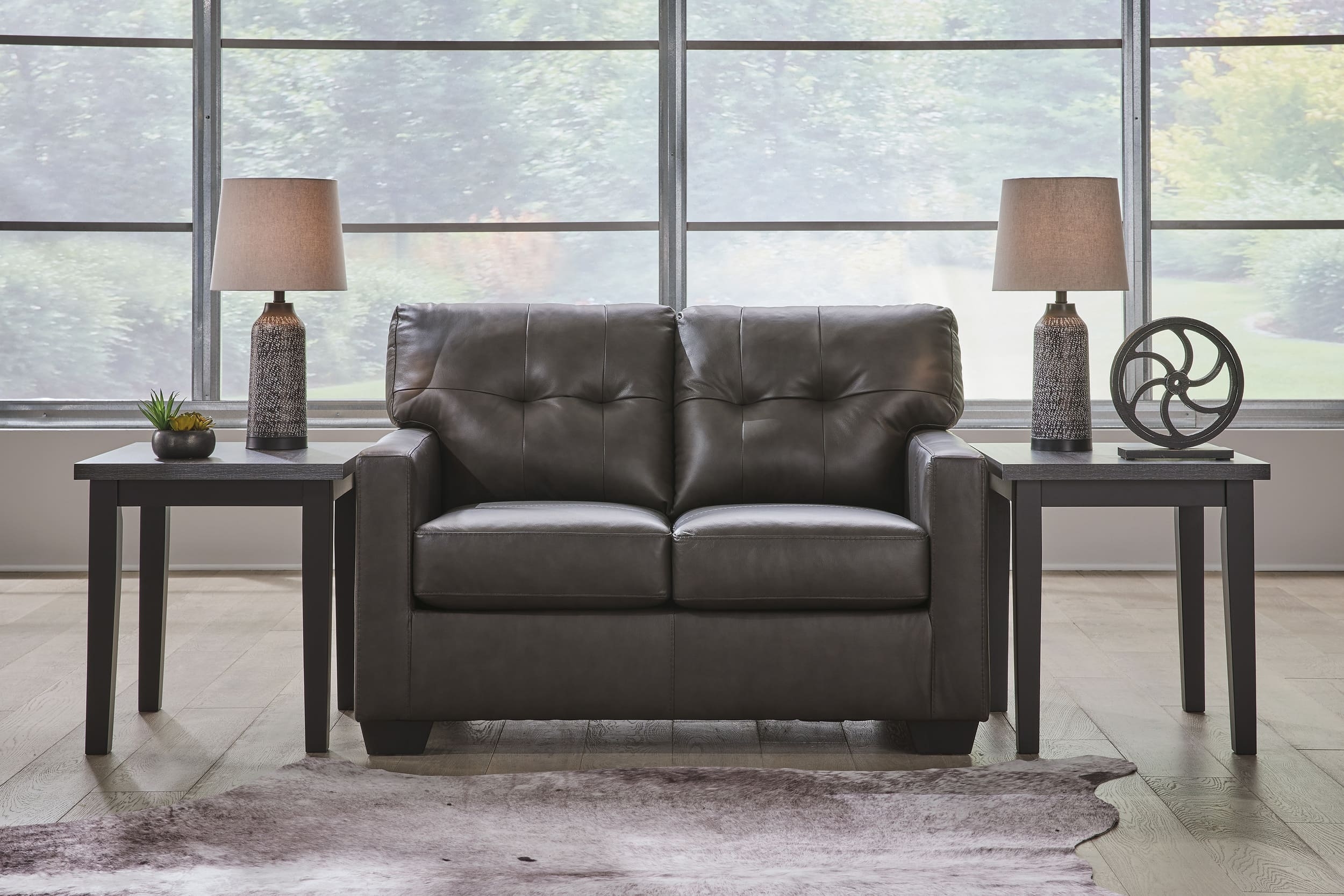 Belziani Leather Living Room Set