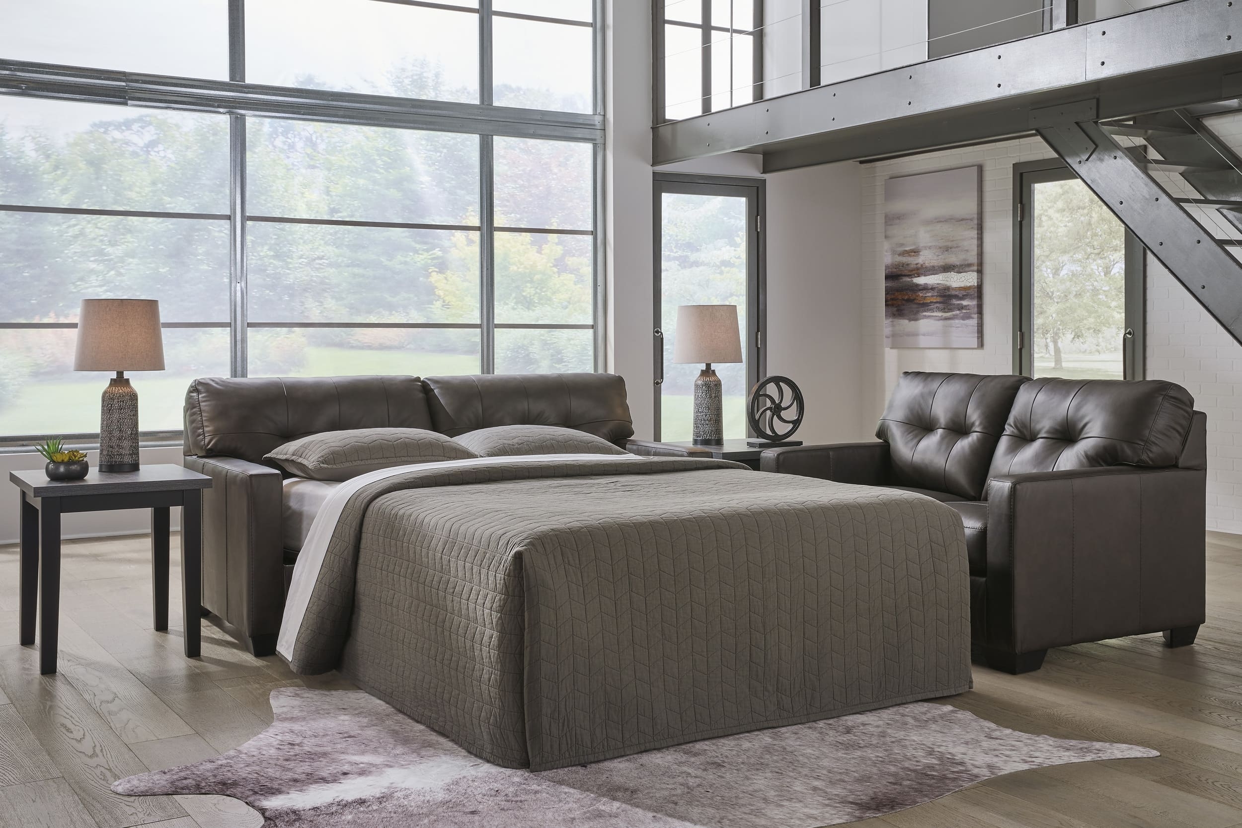 Belziani Leather Living Room Set
