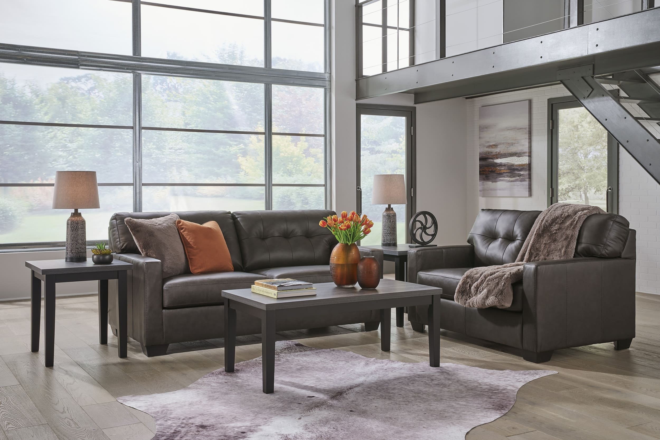 Belziani Leather Sofa