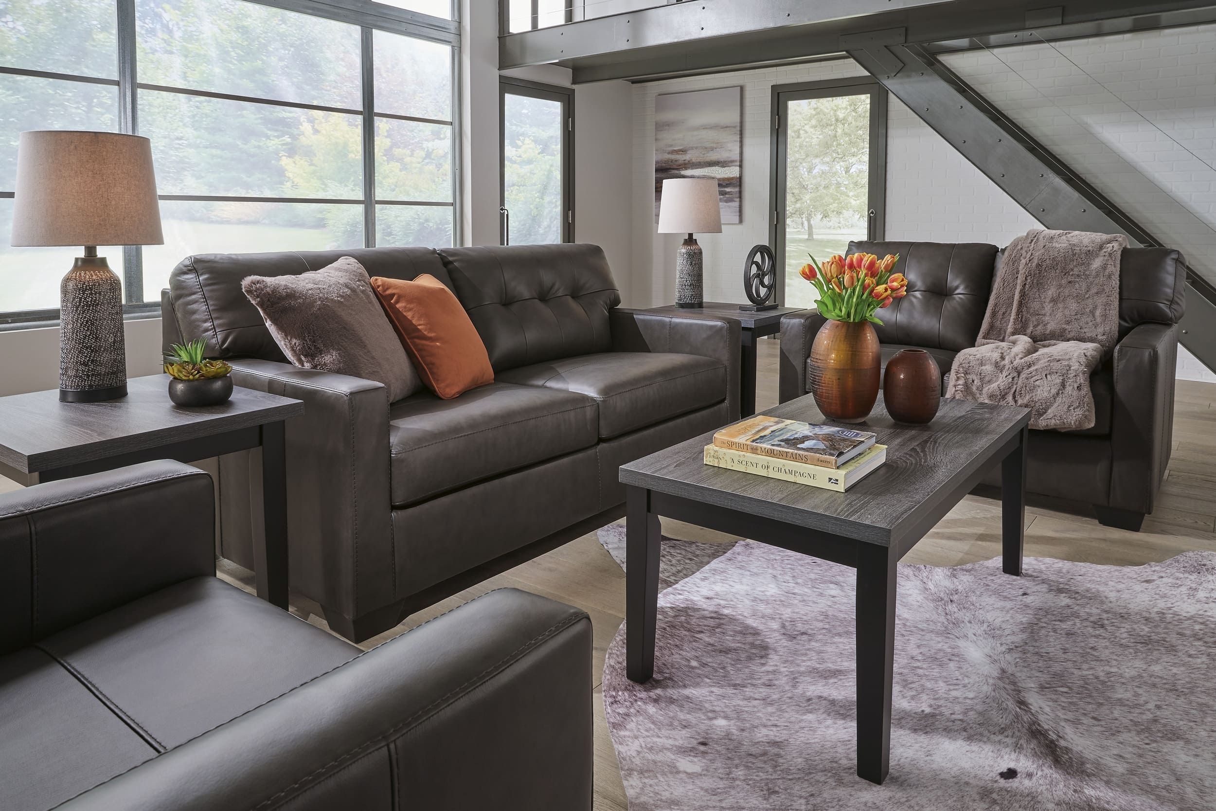 Belziani Leather Sofa