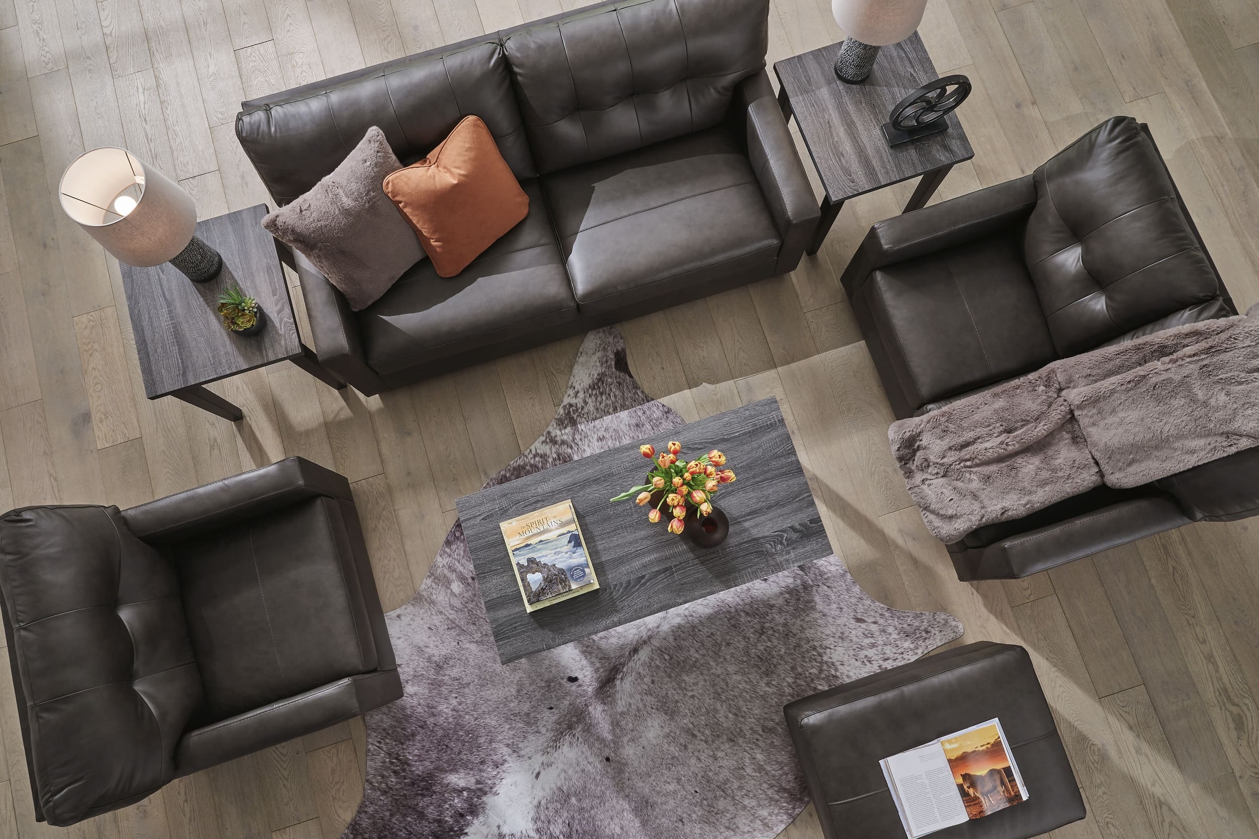 Belziani Leather Sofa