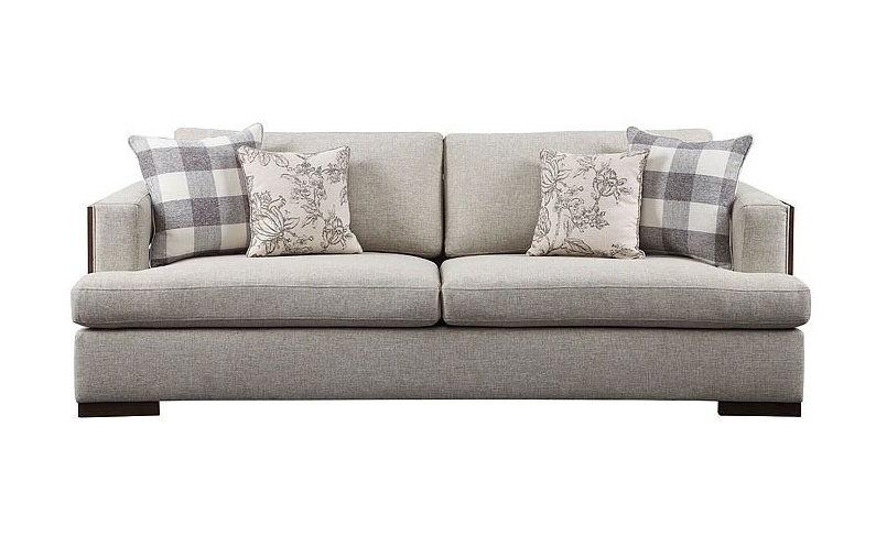 Niamey Fabric/Wood Living Room Set