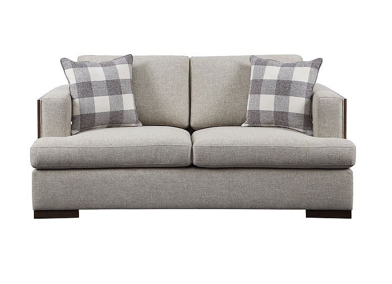 Niamey Fabric/Wood Living Room Set