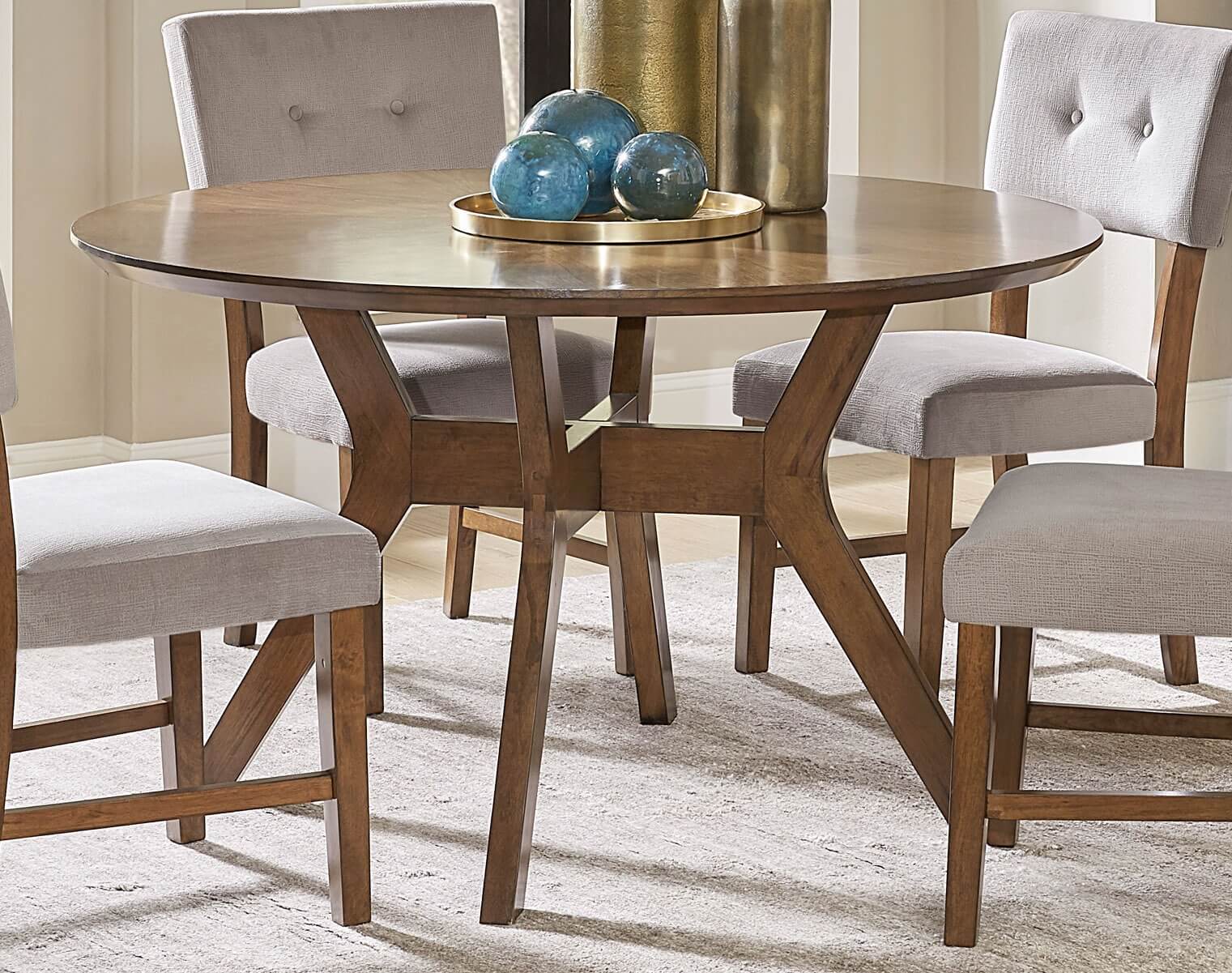 Edam Classic Round Wood Dining Table by Homelegance