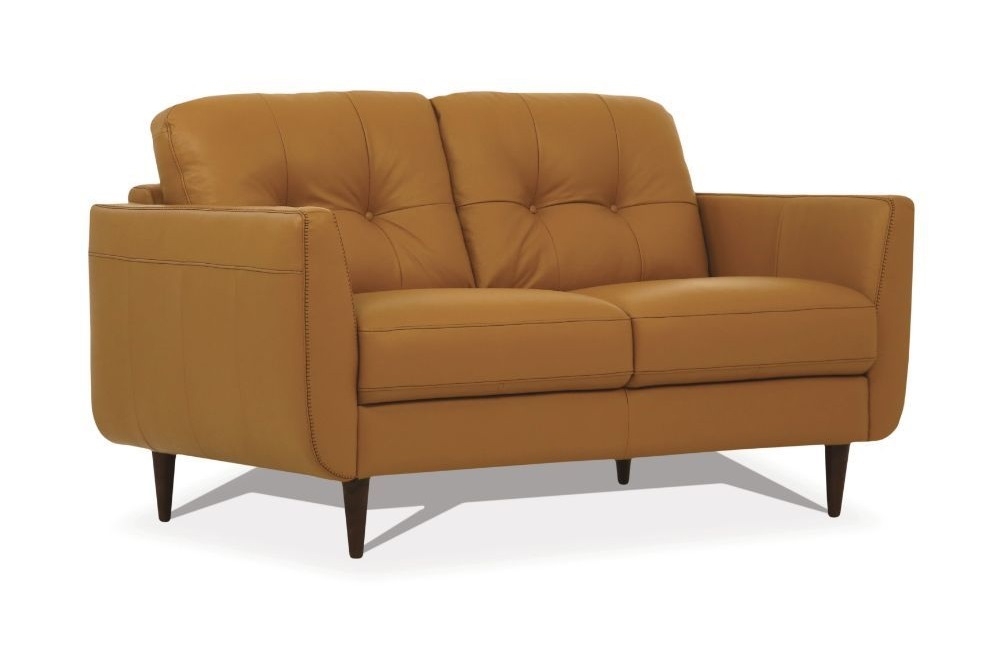 Radwan Leather Loveseat