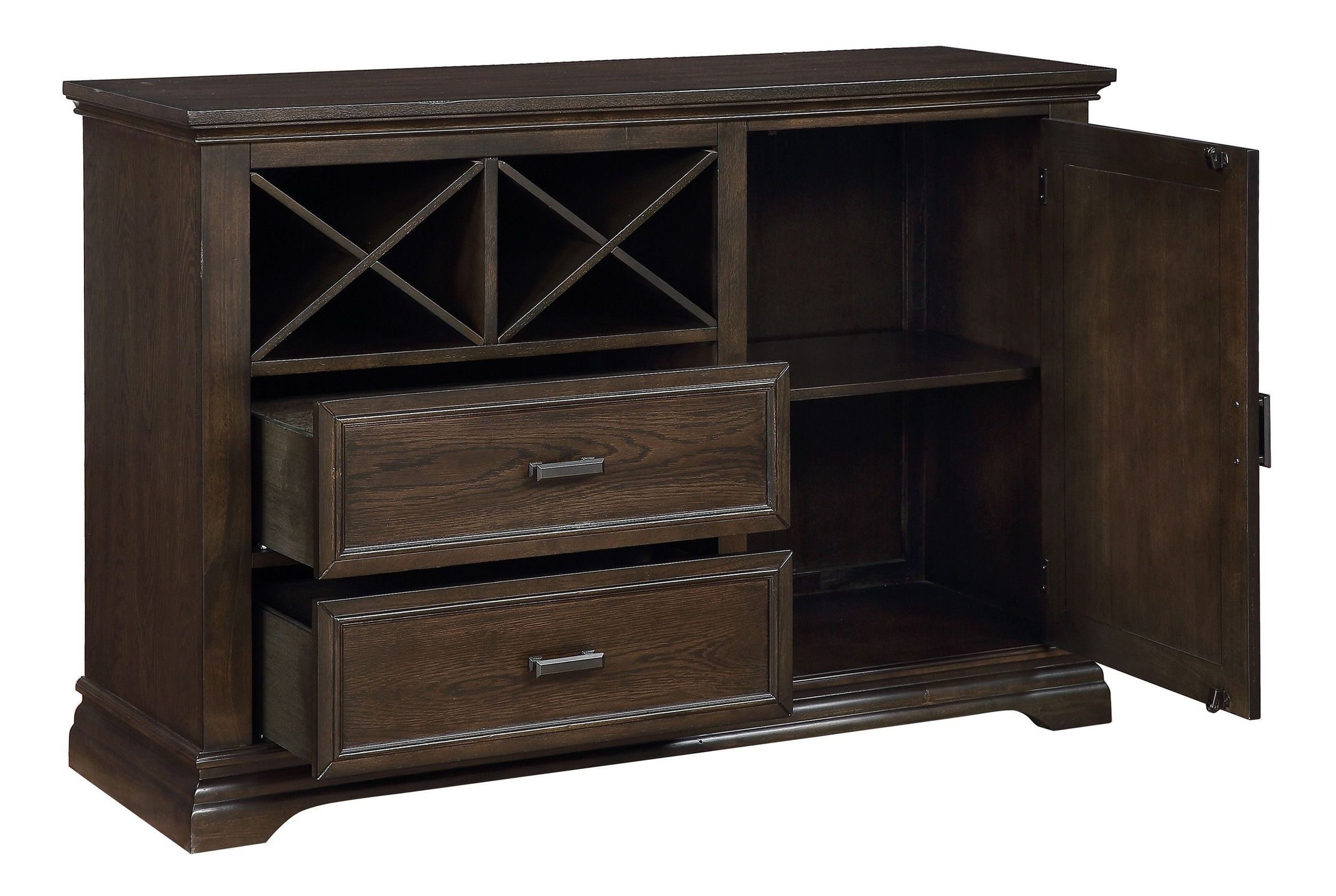 Makah Wood Server with Door & 2 Drawers