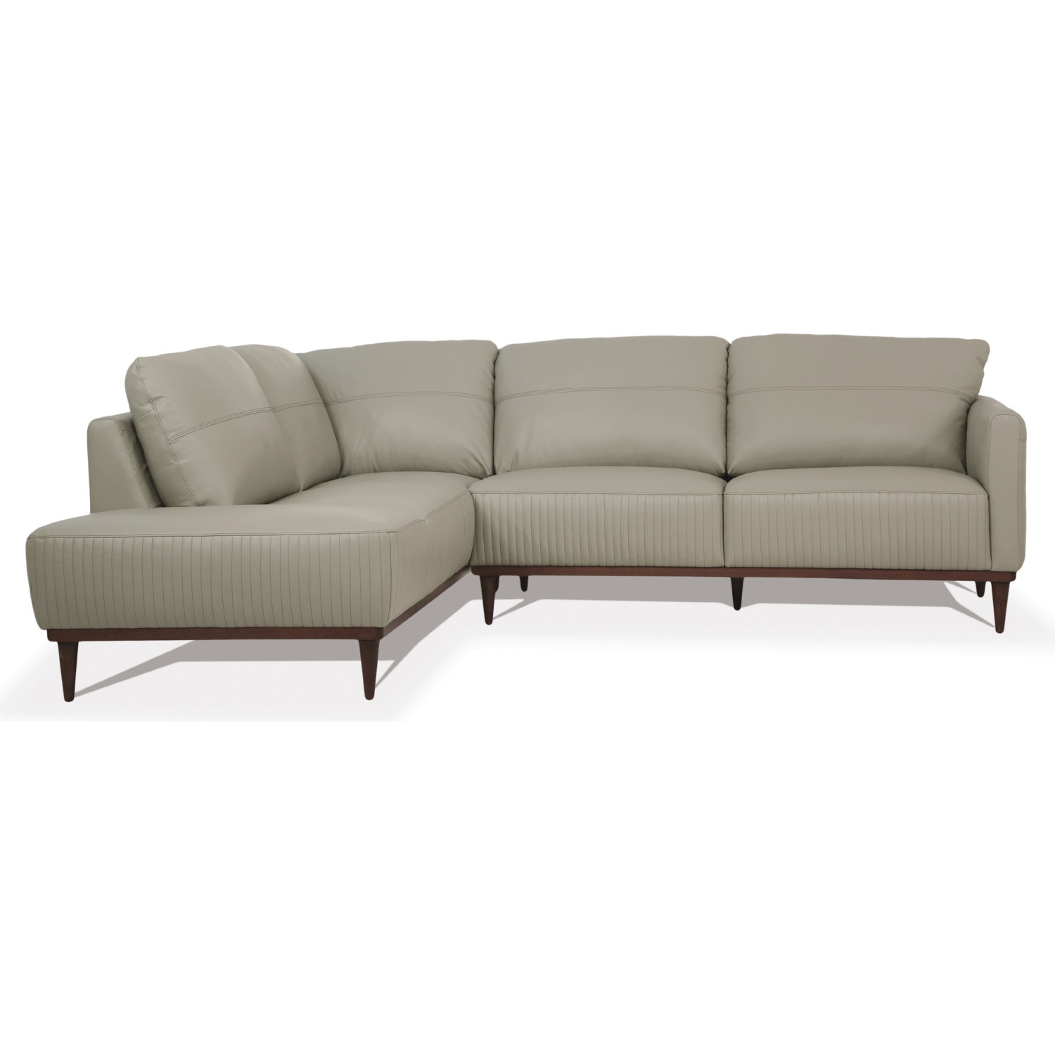 Tampa Leather L-Shaped Sectional Sofa
