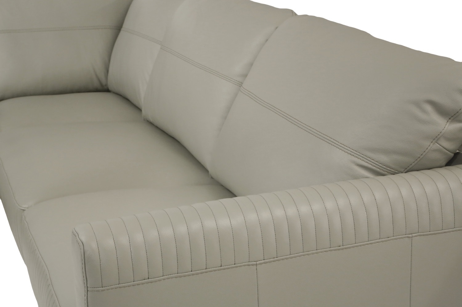 Tampa Leather L-Shaped Sectional Sofa