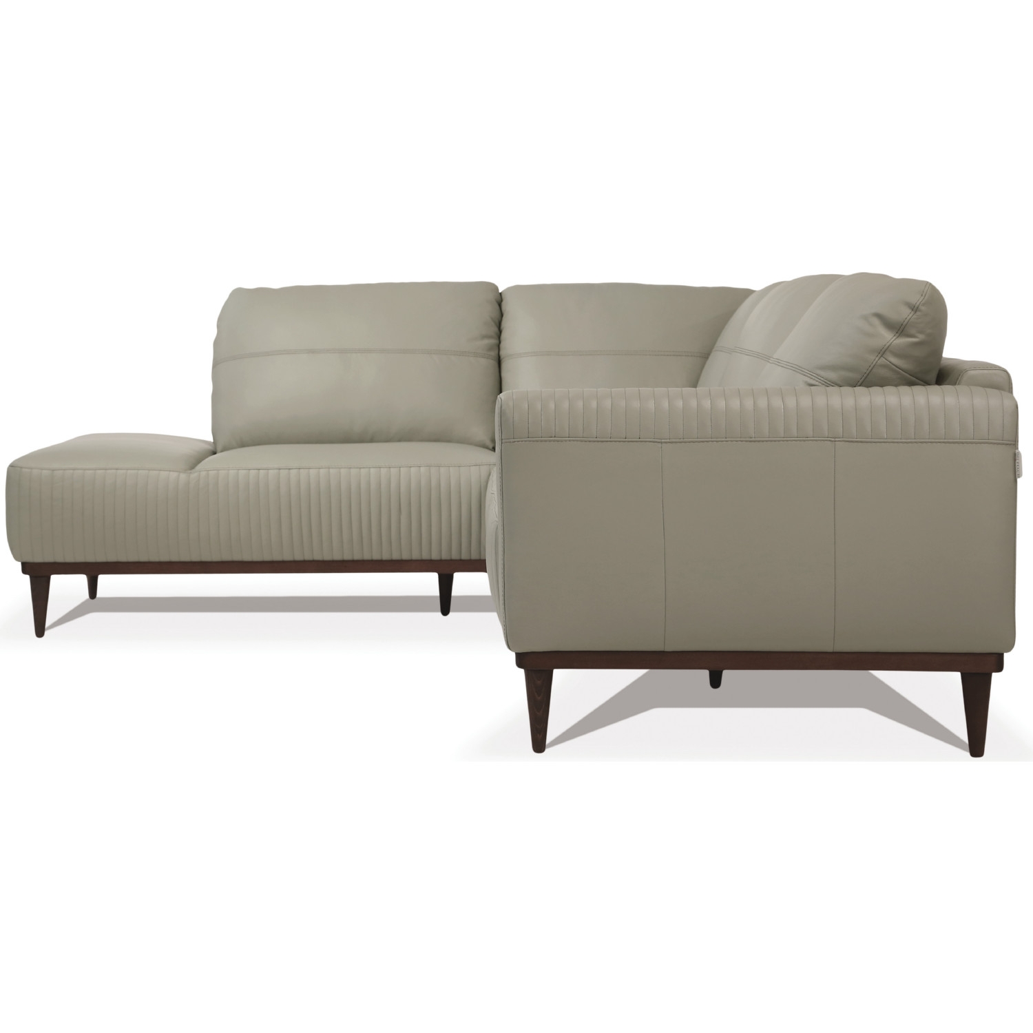 Tampa Leather L-Shaped Sectional Sofa w/Left Facing Chaise