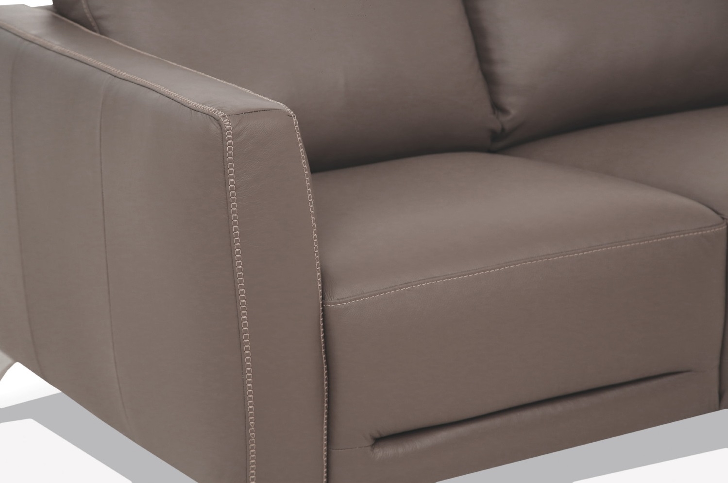 Bowery Hill Leather Sofa in Espresso