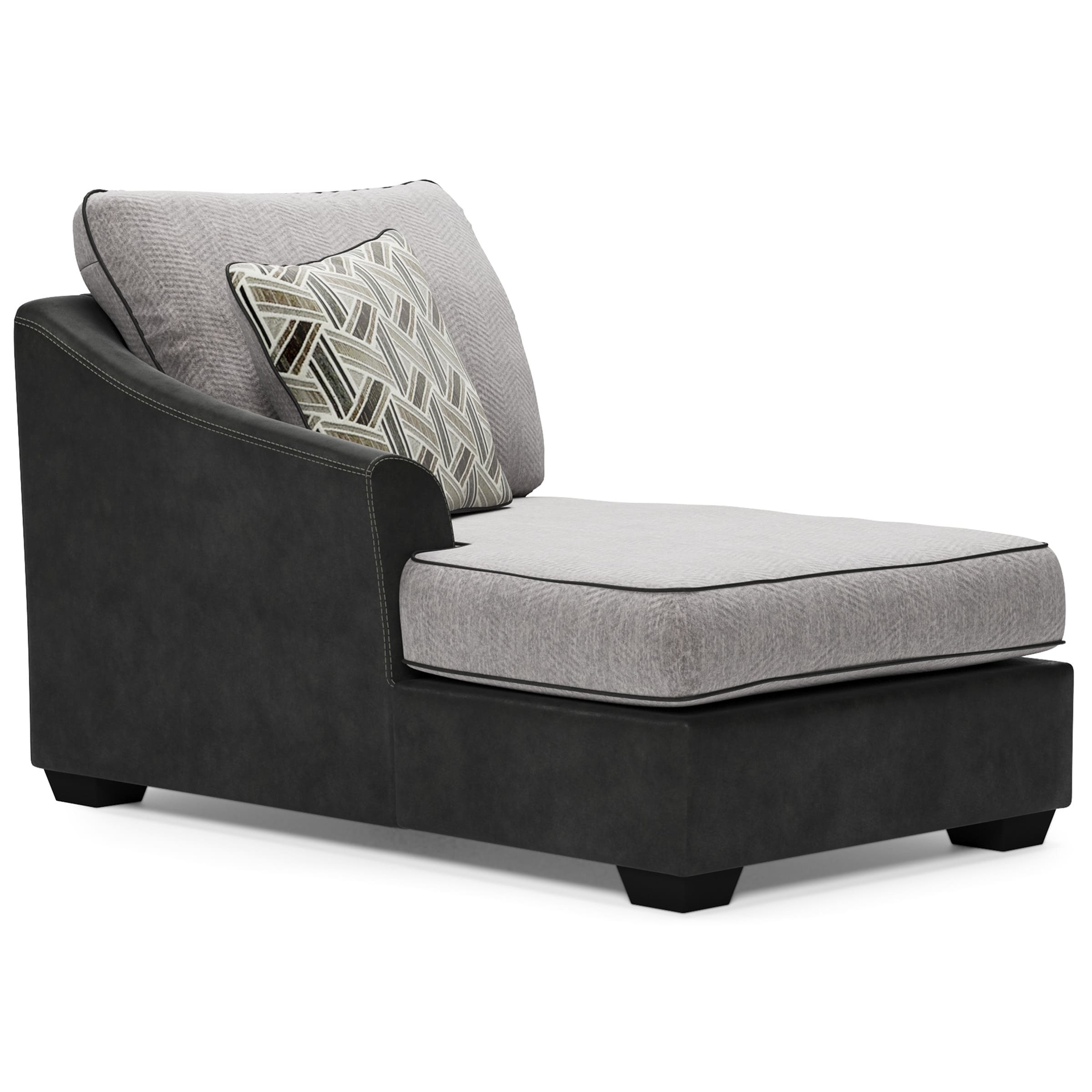Bilgray 3-Piece Polyester/Faux Leather U-Shaped Sectional Sofa w/Left Arm Chaise Facing