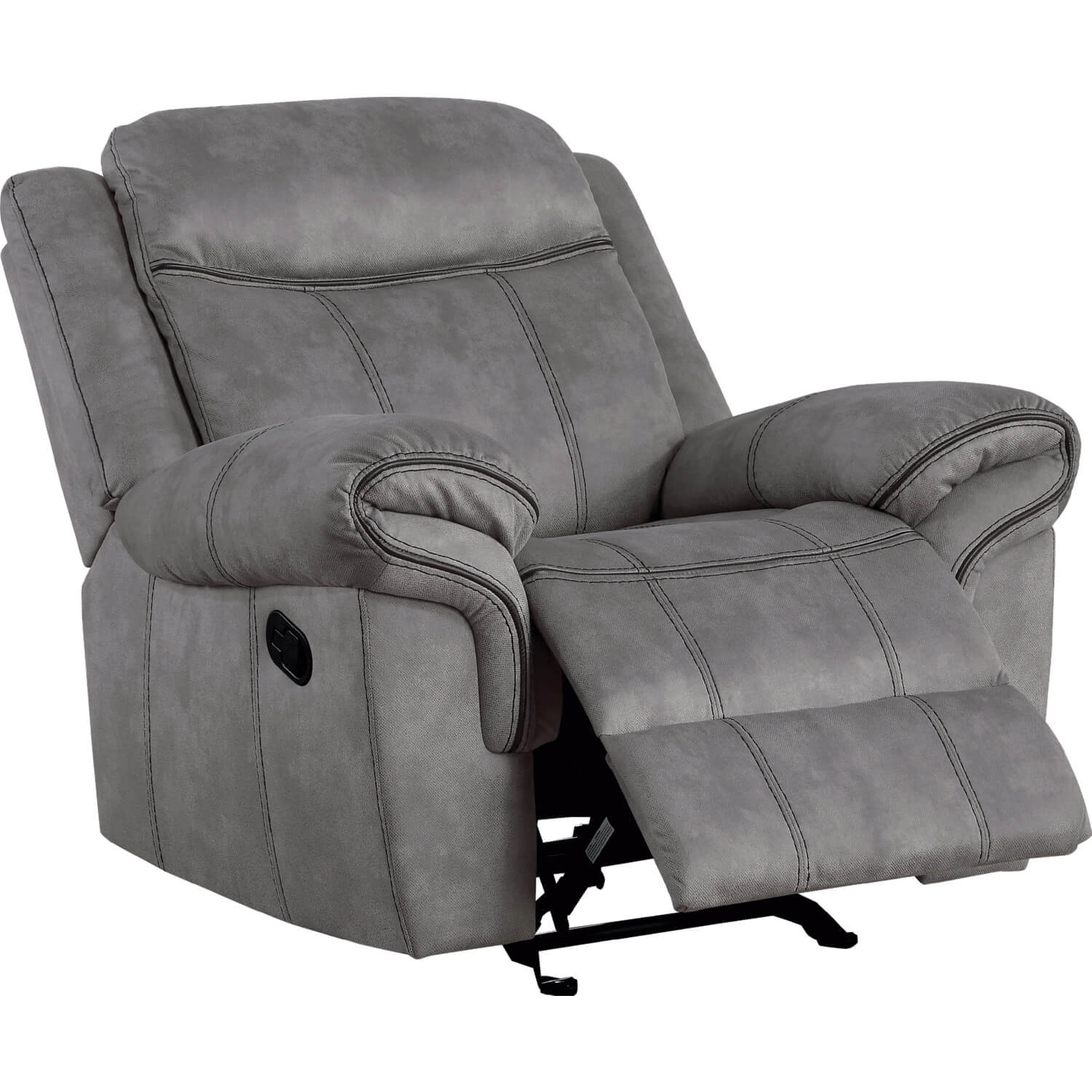Zubaida - Two Tone Velvet Glider Recliner