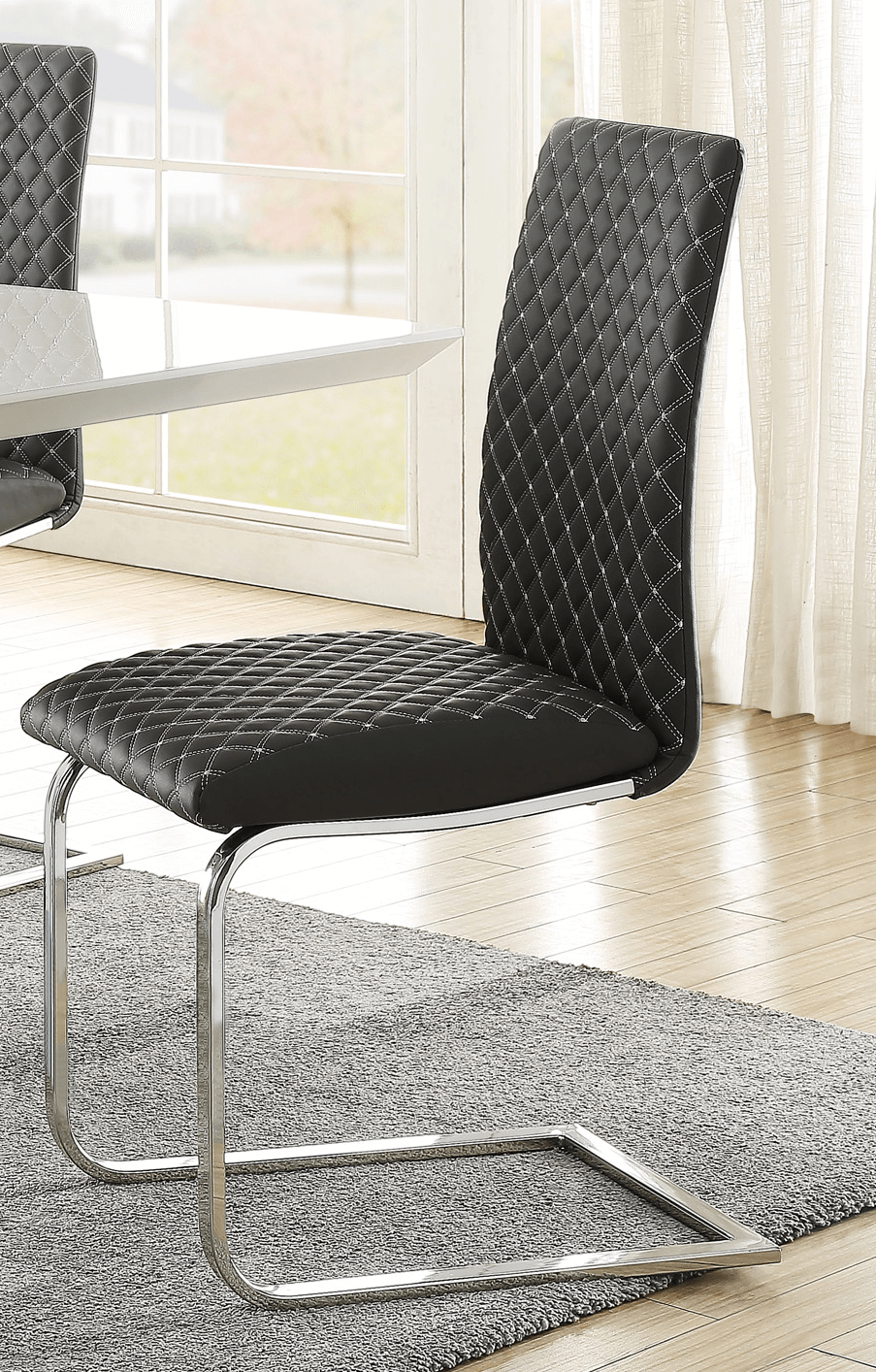 Yannis Contemporary Bi-Cast Vinyl Dining Chair by Homelegance