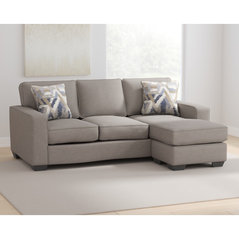 Ashley Greaves Fabric & Wood Sofa Chaise 